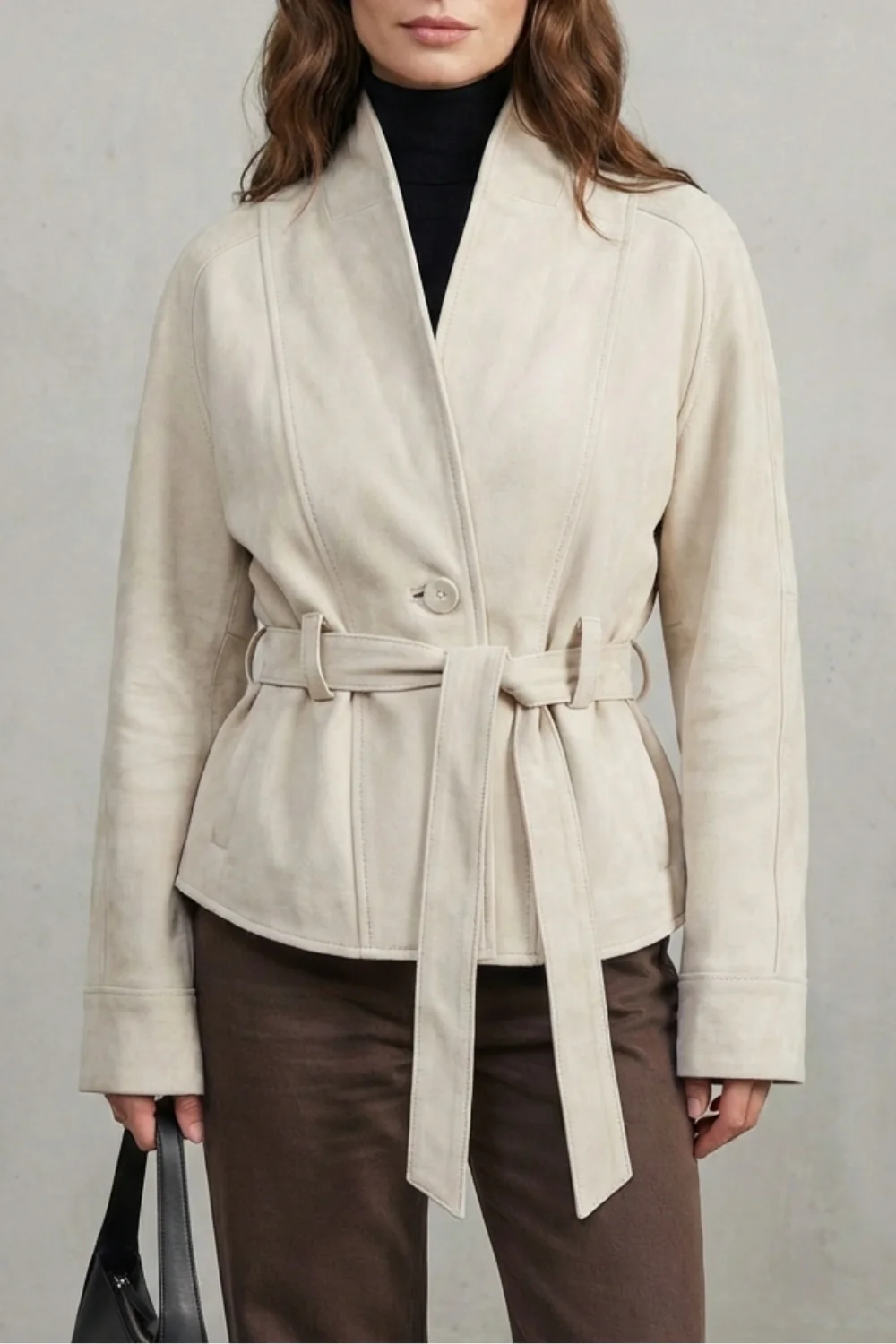 Alette – Cropped Double-Breasted Wool Jacket – French Elegance - Image 5