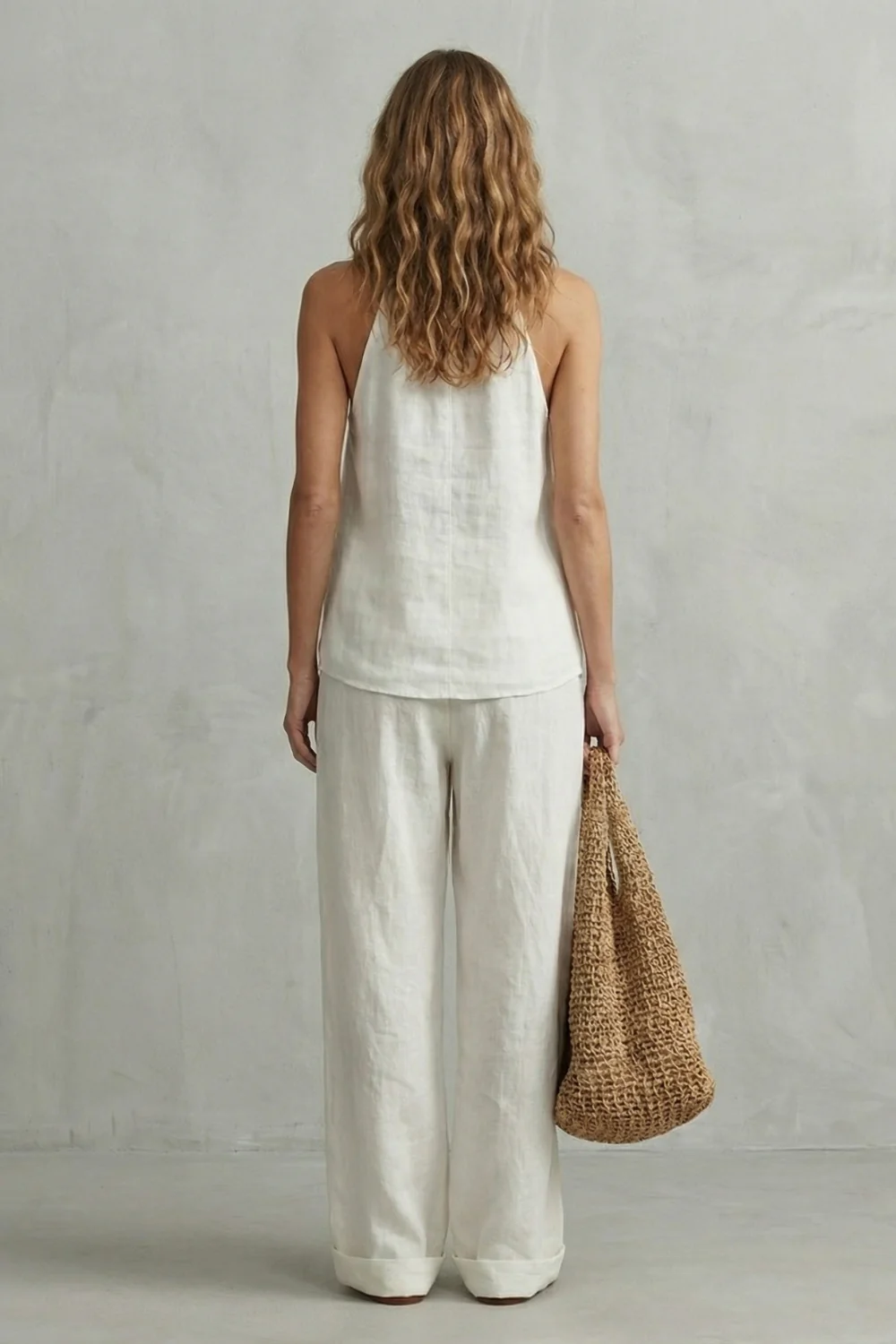 Alvéra – Relaxed linen allure – Top and trouser set - Image 4