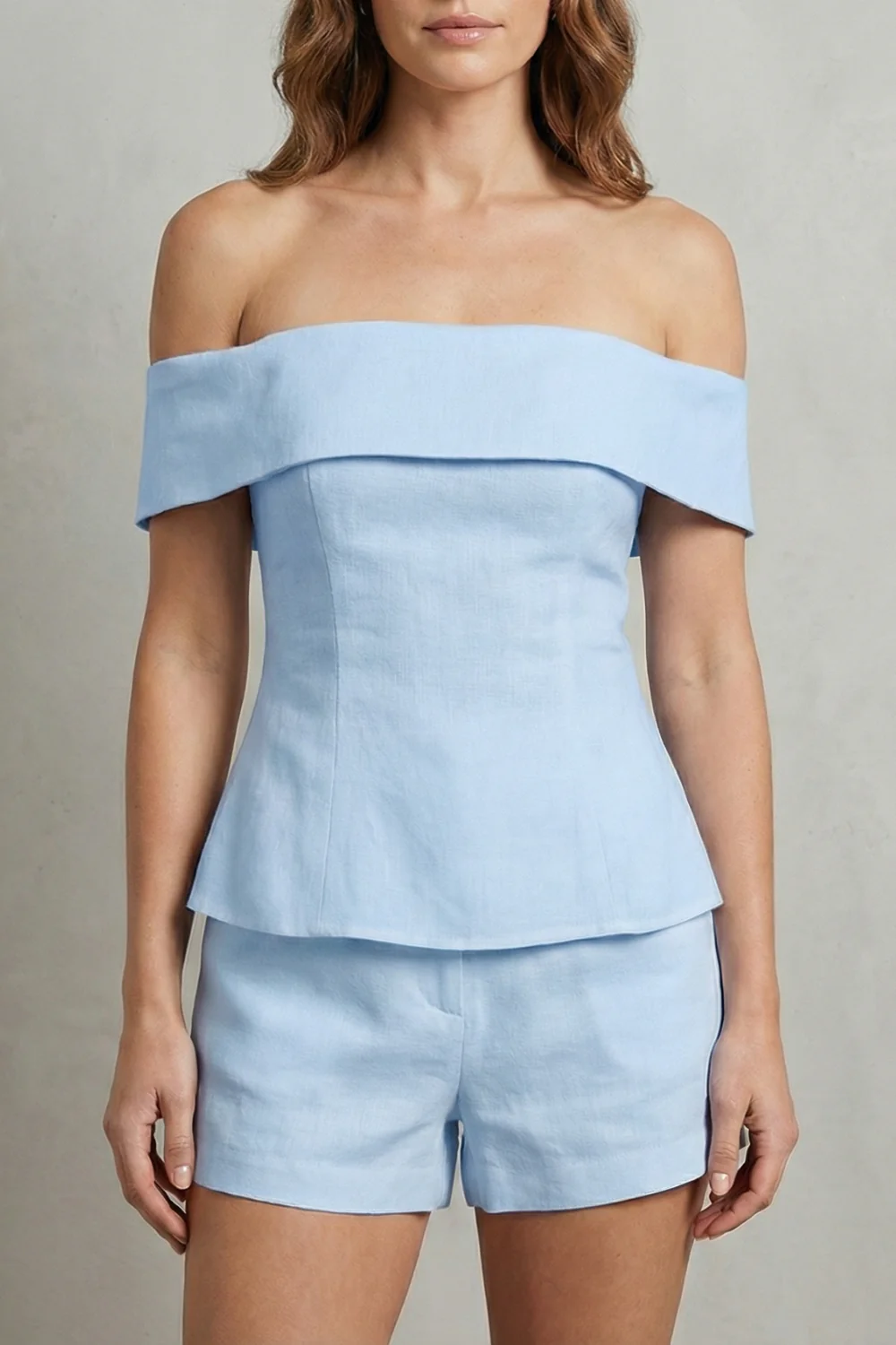 Alvienne – Off shoulder peplum elegance – Two piece set - Image 7