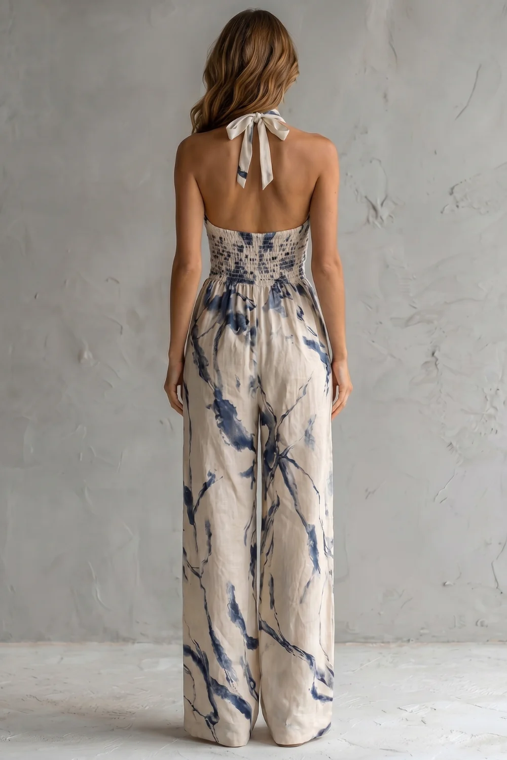 Aquarelle – Artistic ink print – Wide-leg jumpsuit - Image 4