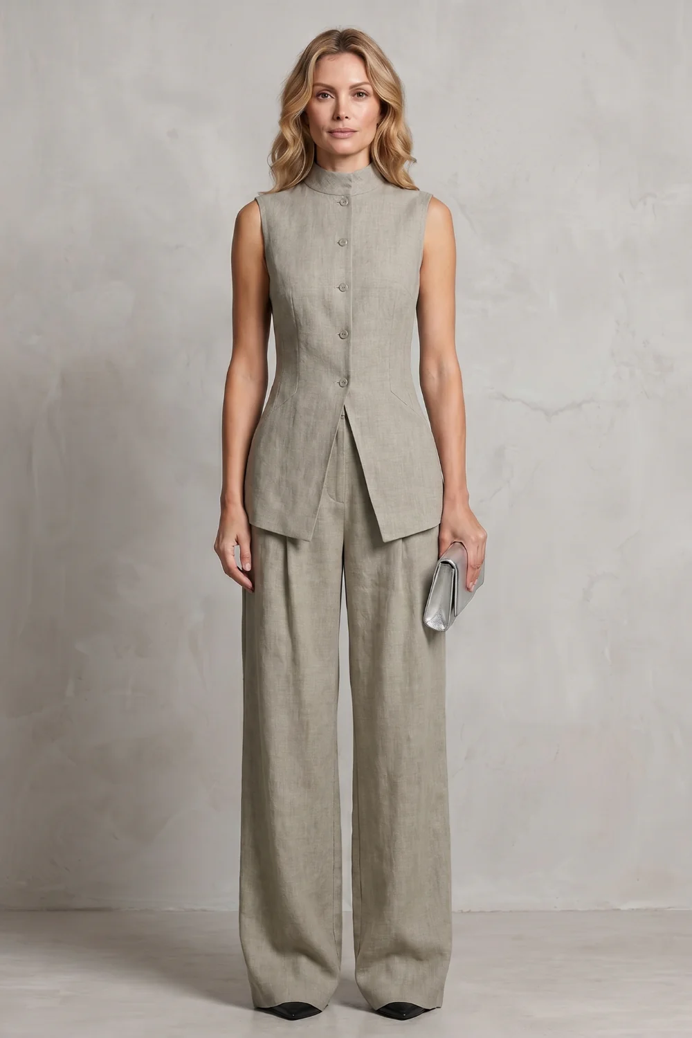 Aurellia – Draped tailored elegance – Trouser set - Image 10