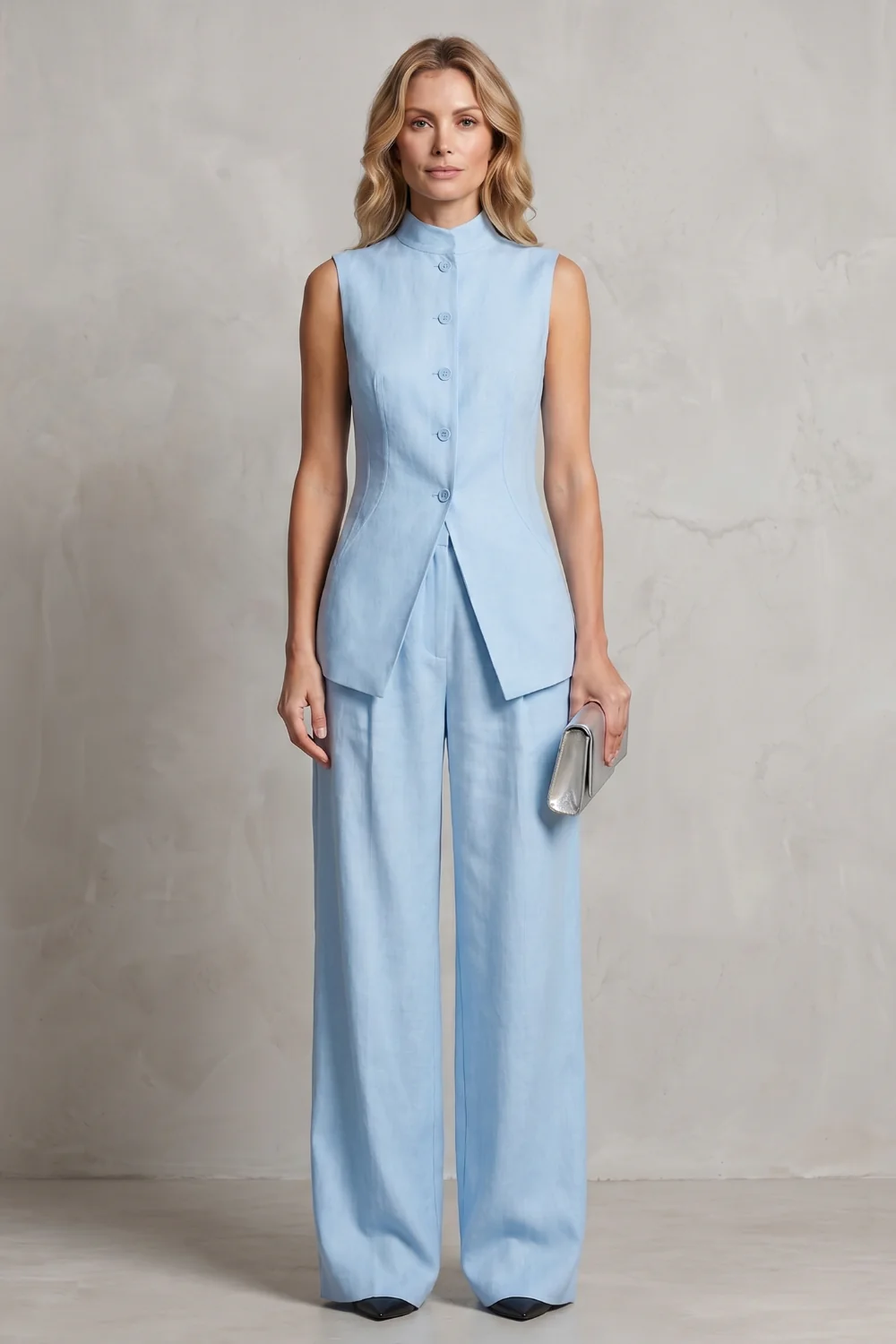 Aurellia – Draped tailored elegance – Trouser set - Image 14