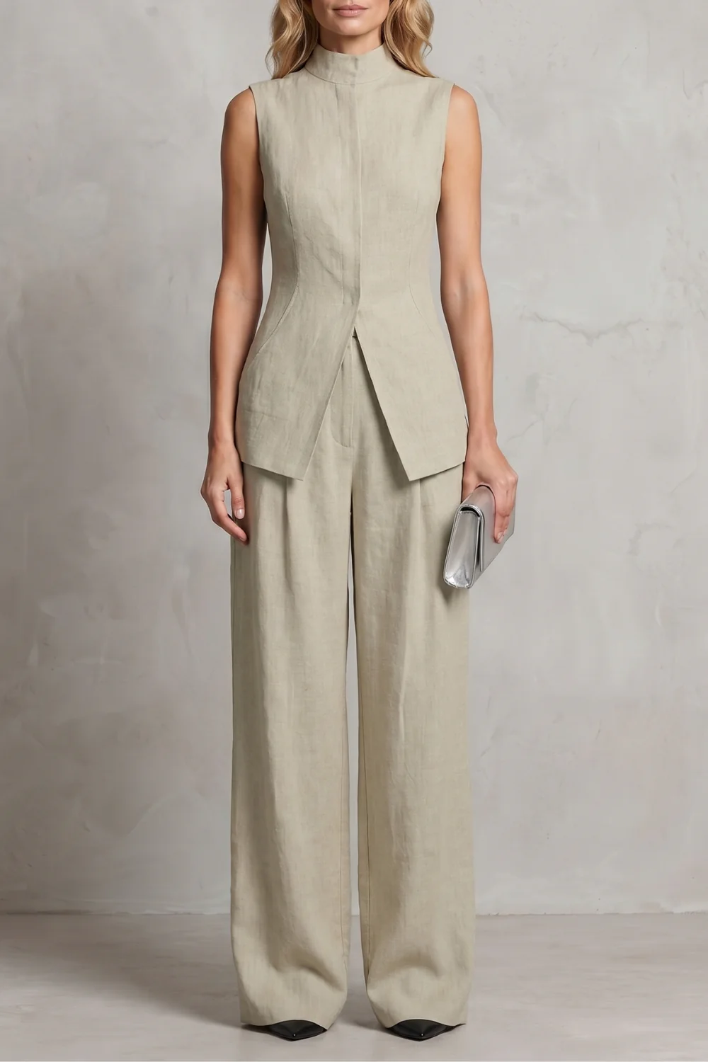 Aurellia – Draped tailored elegance – Trouser set - Image 15