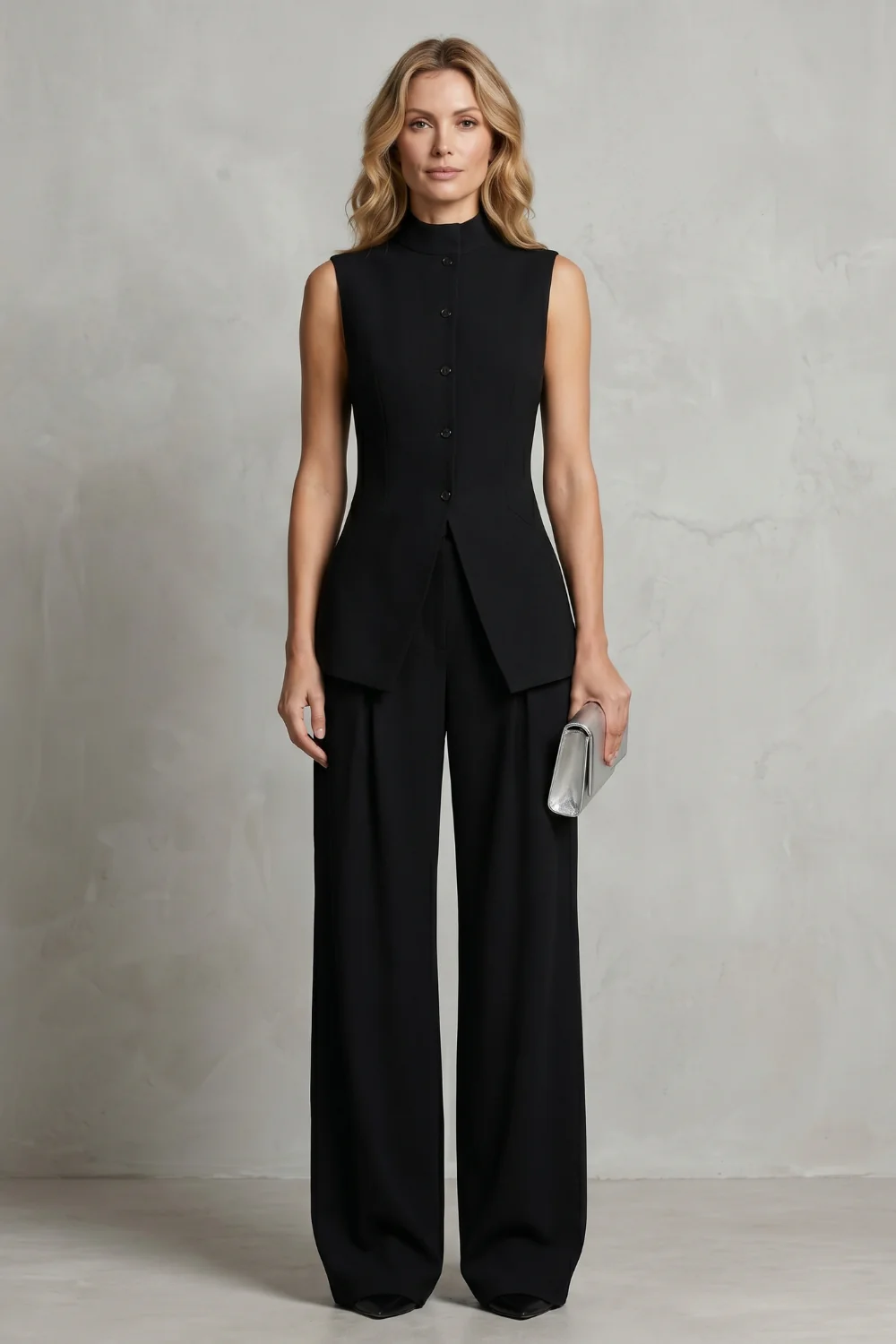 Aurellia – Draped tailored elegance – Trouser set - Image 2