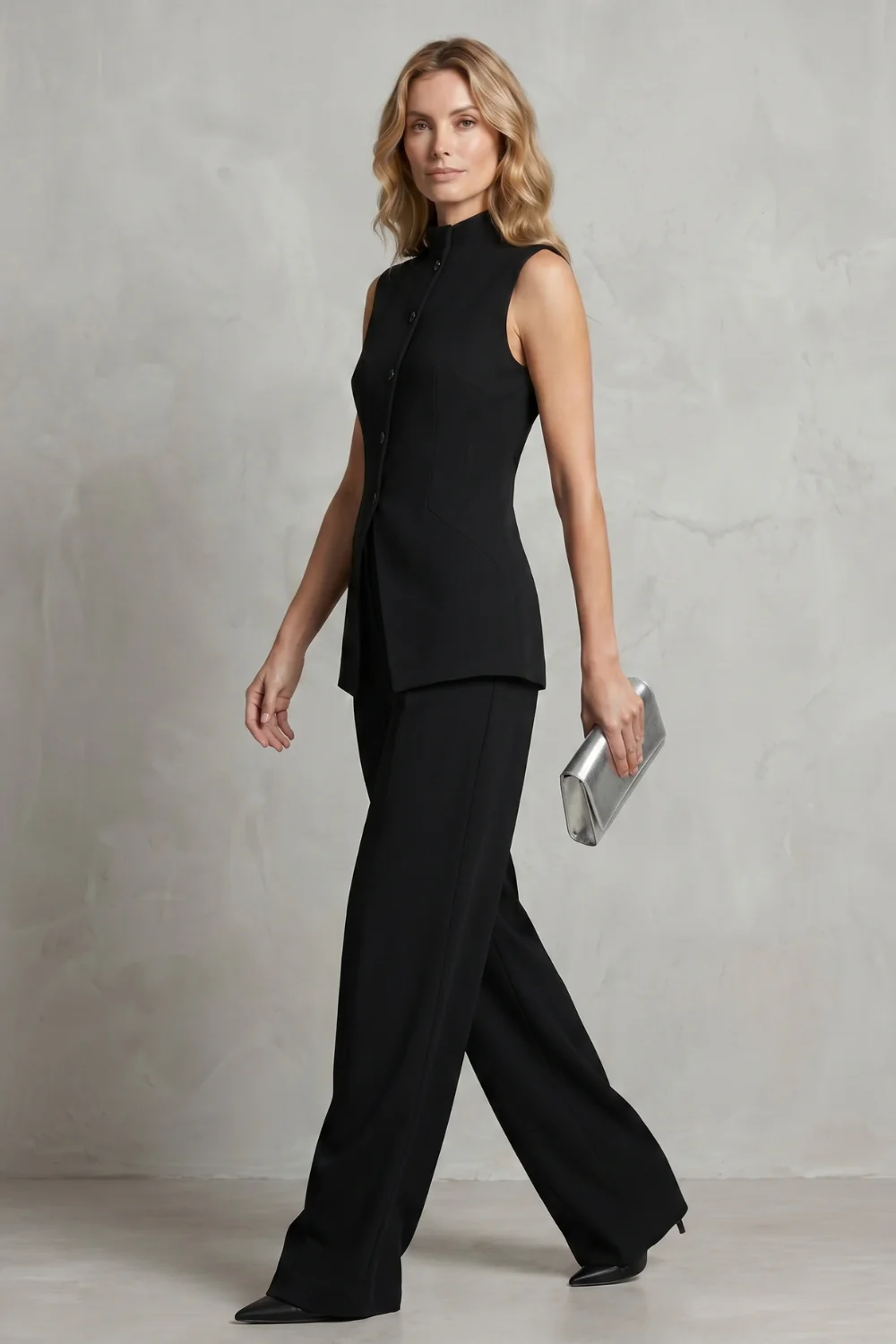 Aurellia – Draped tailored elegance – Trouser set - Image 3