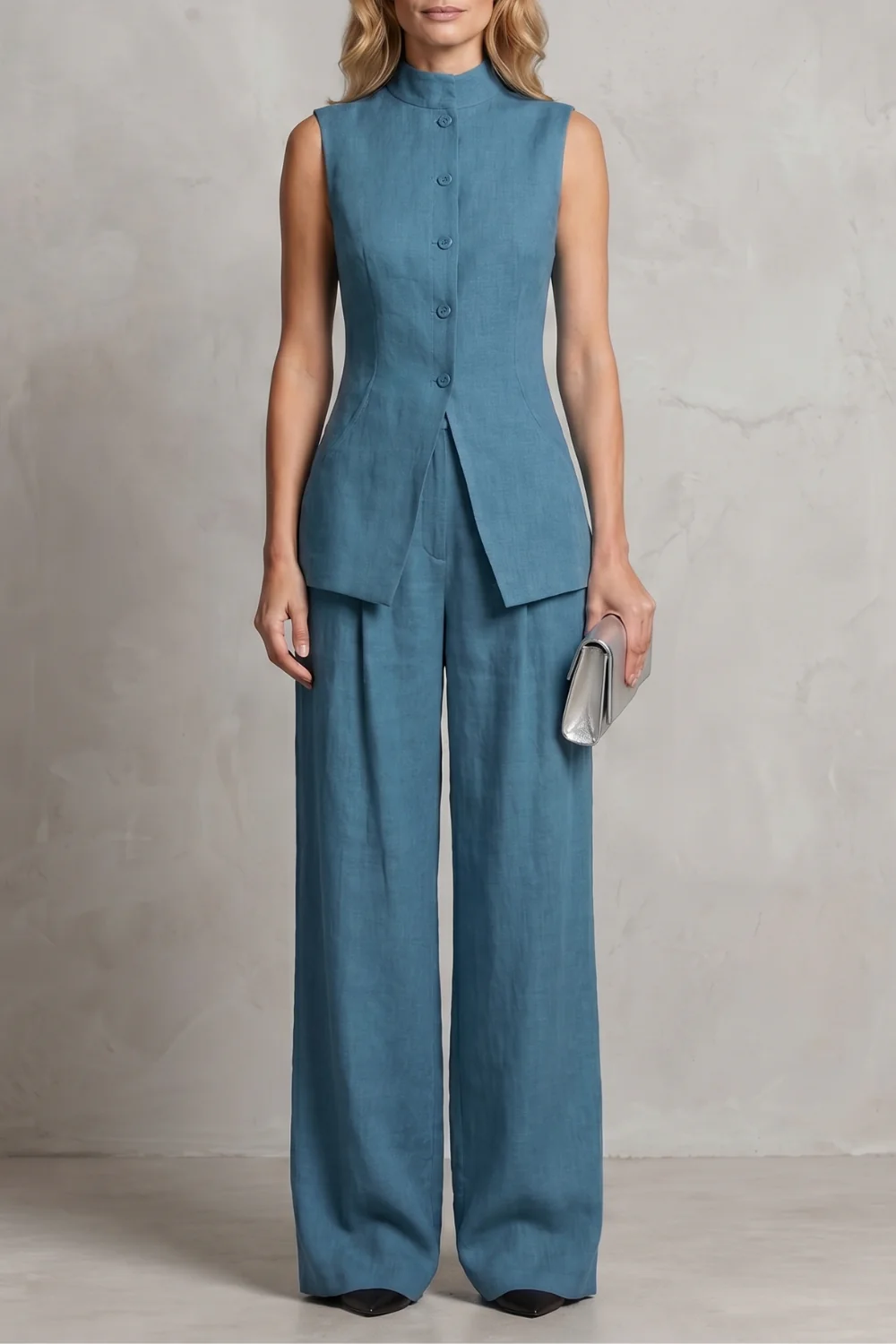 Aurellia – Draped tailored elegance – Trouser set - Image 7