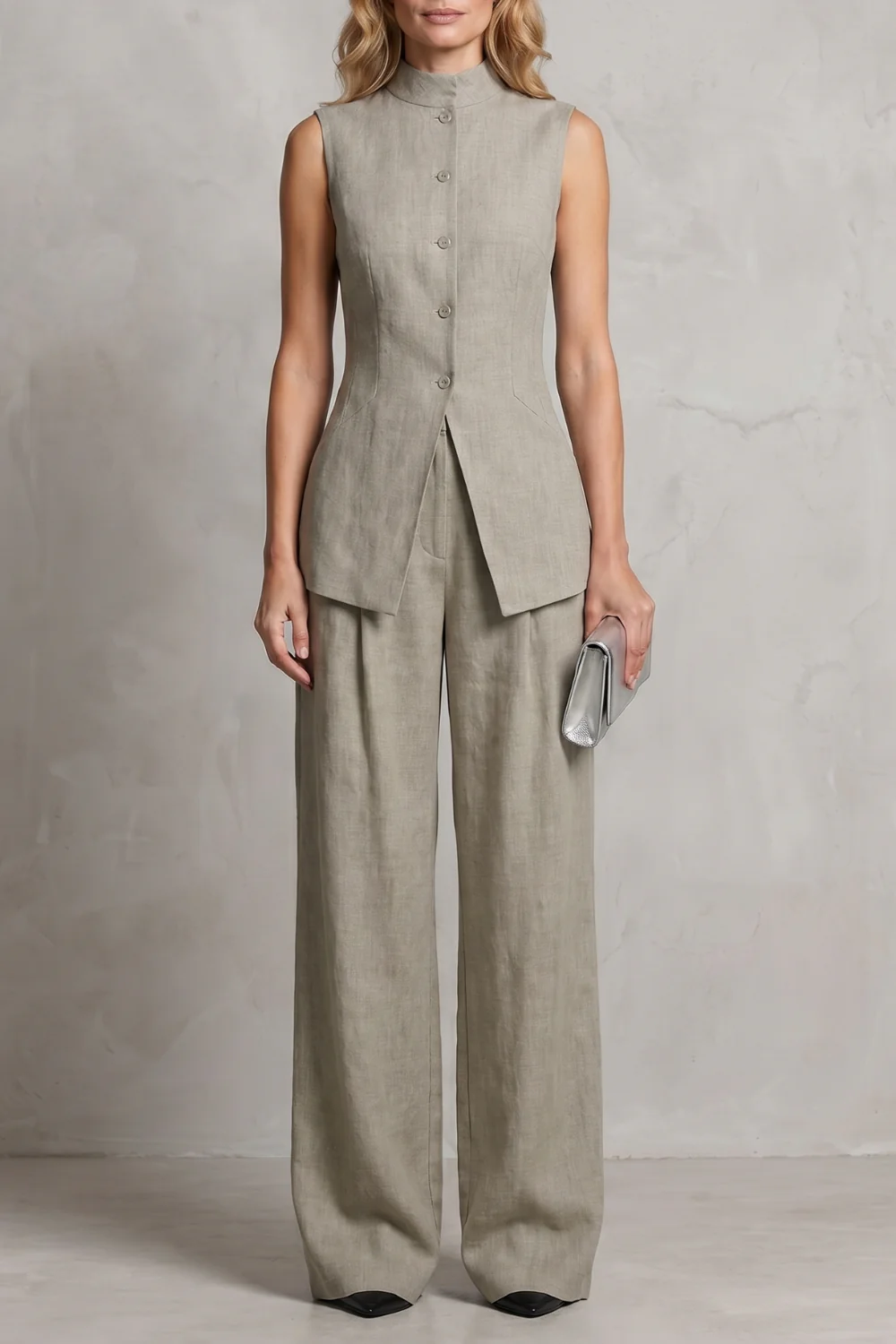 Aurellia – Draped tailored elegance – Trouser set - Image 9