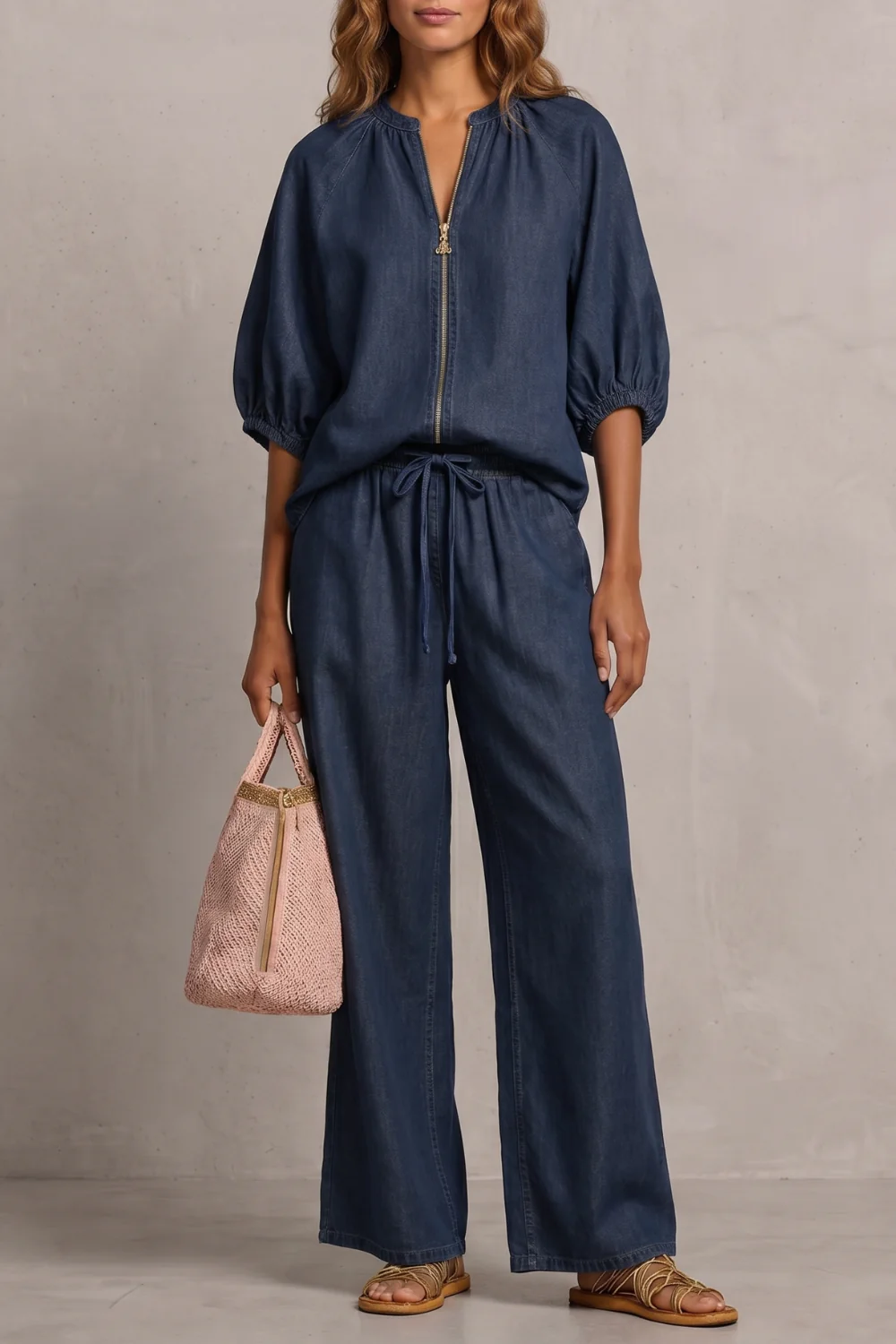 Aurellia – Relaxed zip-front comfort – Trouser set - Image 7