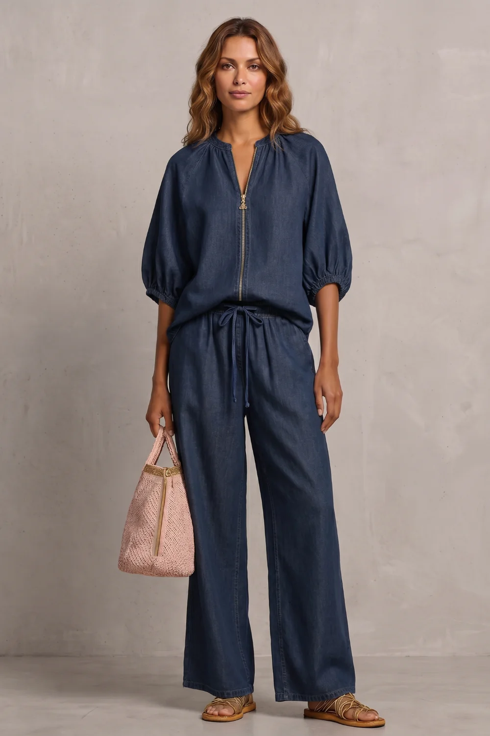 Aurellia – Relaxed zip-front comfort – Trouser set - Image 8