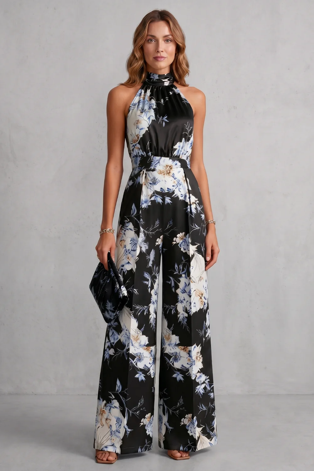 Aurelline – Romantic floral print – Halter jumpsuit - Image 10