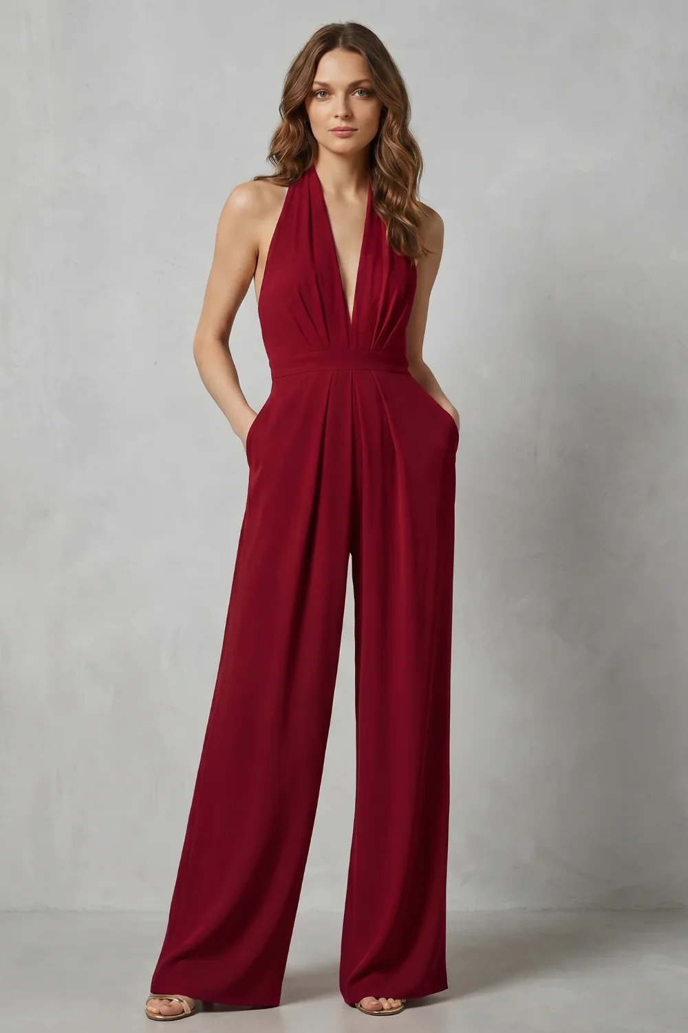 Aurora – Backless Halter Jumpsuit – Bold Summer Glamour - Image 8