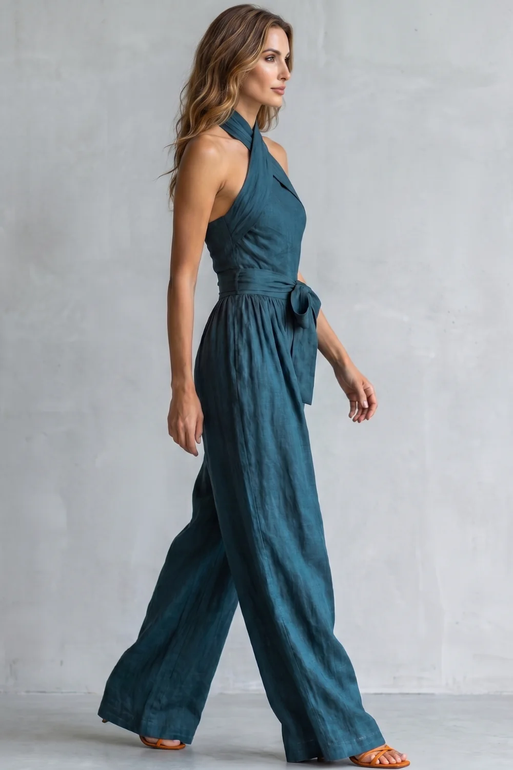 Aveline – Cross-halter sophistication – Wide-leg jumpsuit - Image 3