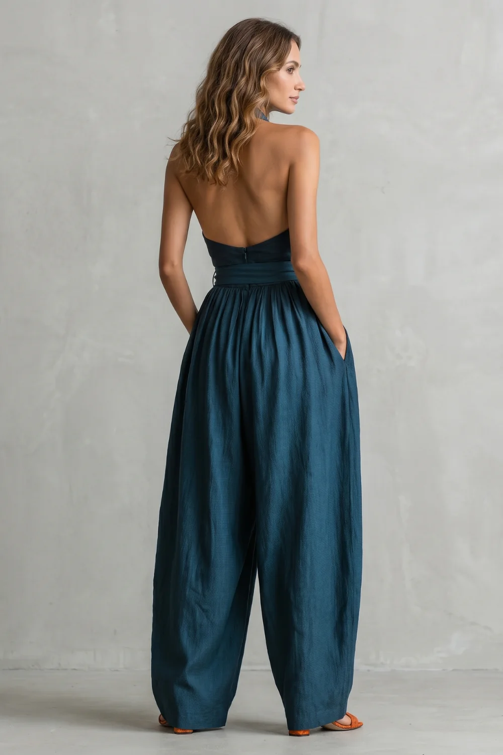 Aveline – Cross-halter sophistication – Wide-leg jumpsuit - Image 4
