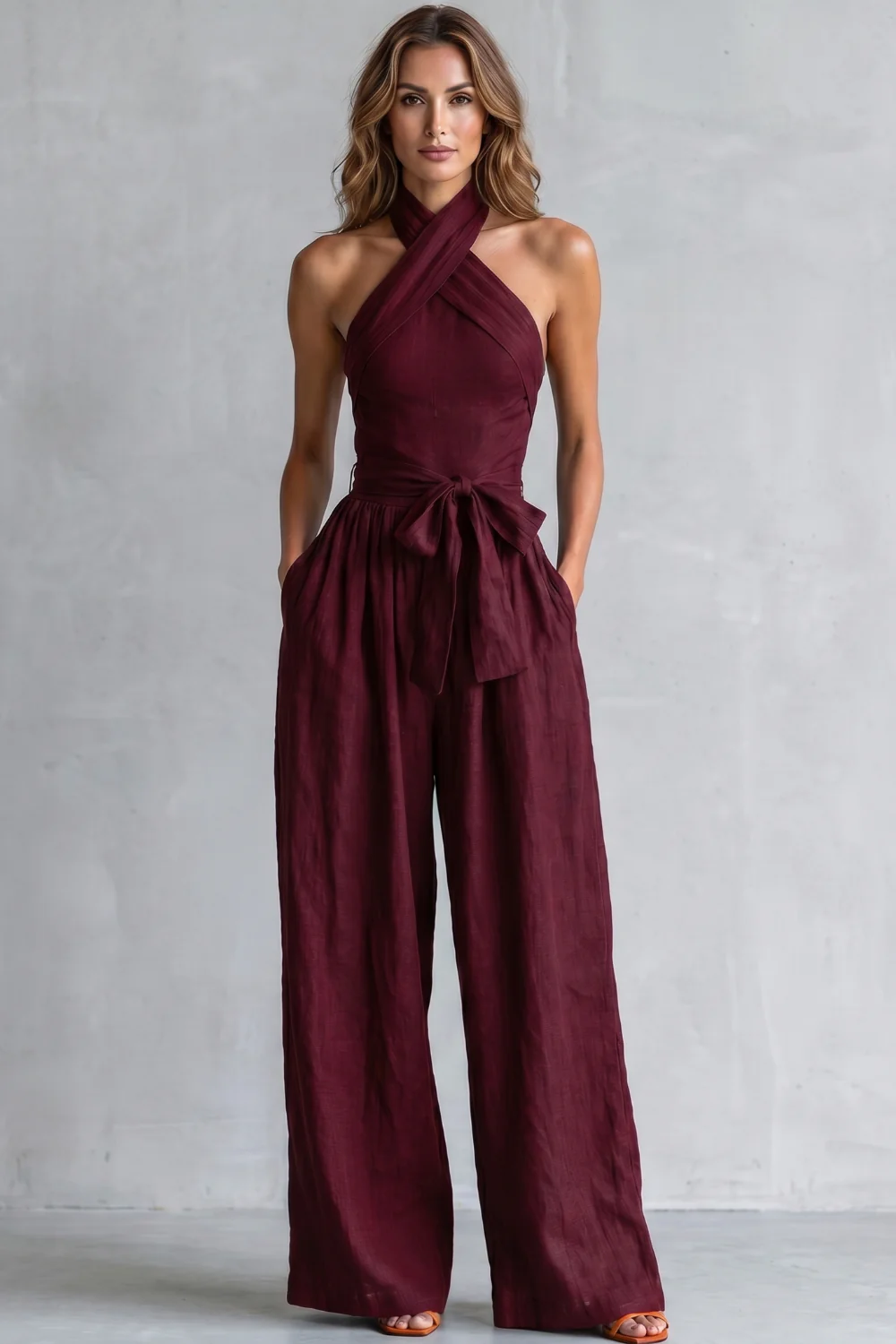 Aveline – Cross-halter sophistication – Wide-leg jumpsuit - Image 6