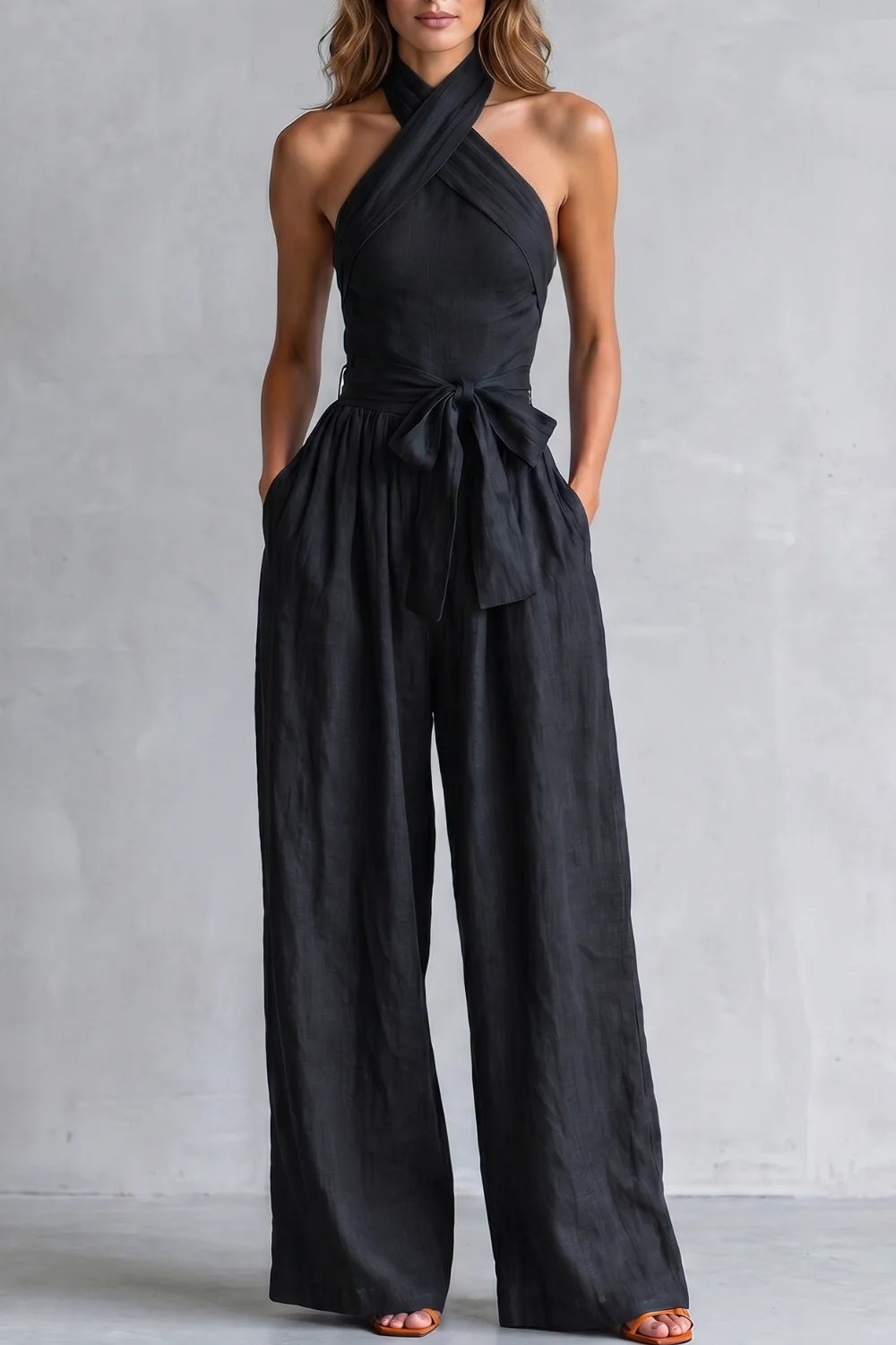 Aveline – Cross-halter sophistication – Wide-leg jumpsuit - Image 7