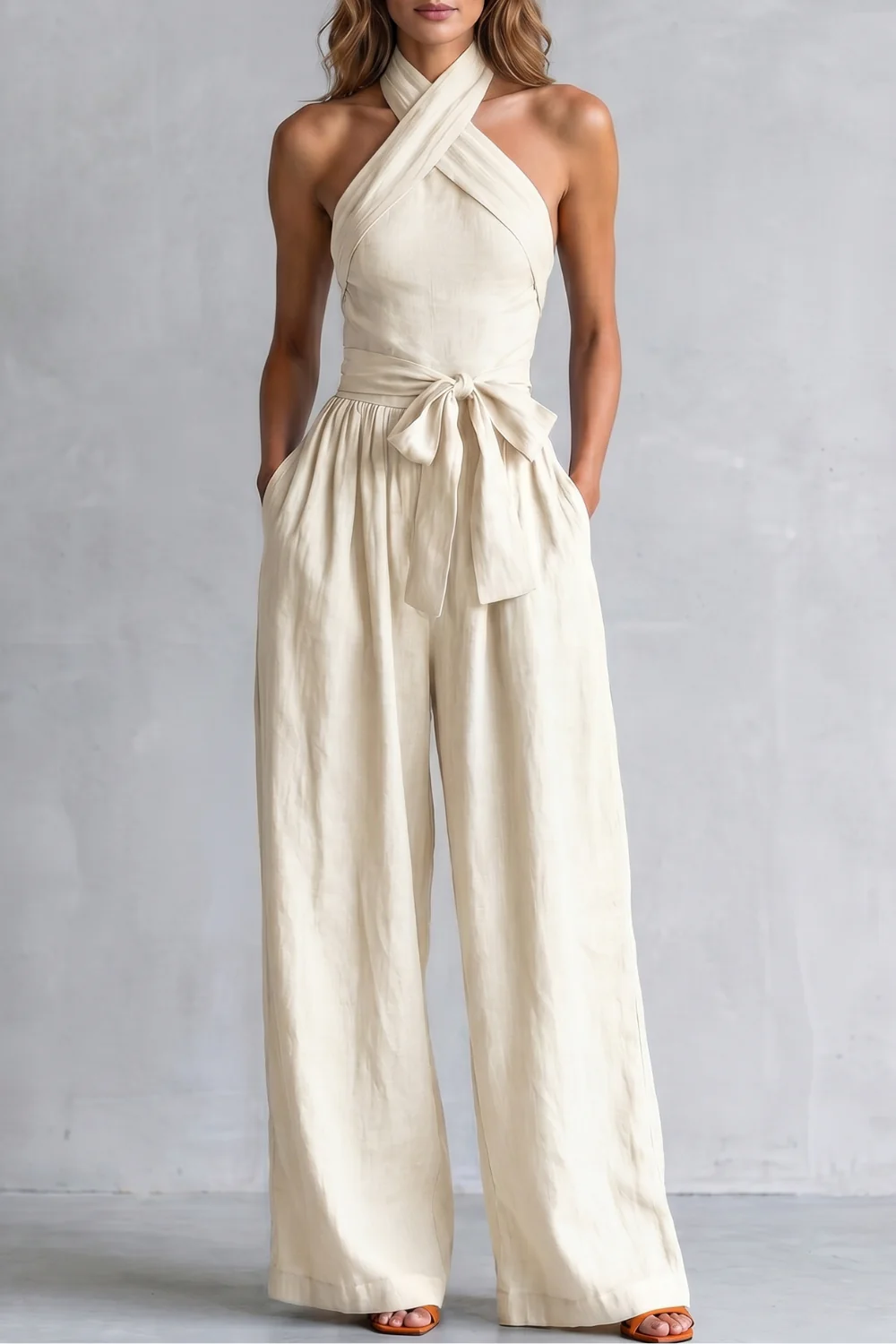 Aveline – Cross-halter sophistication – Wide-leg jumpsuit - Image 9