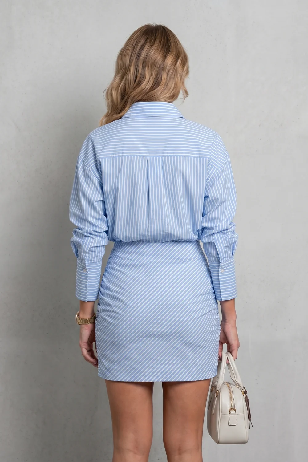 Avelisse – Tailored striped silhouette – Mini dress - Image 4