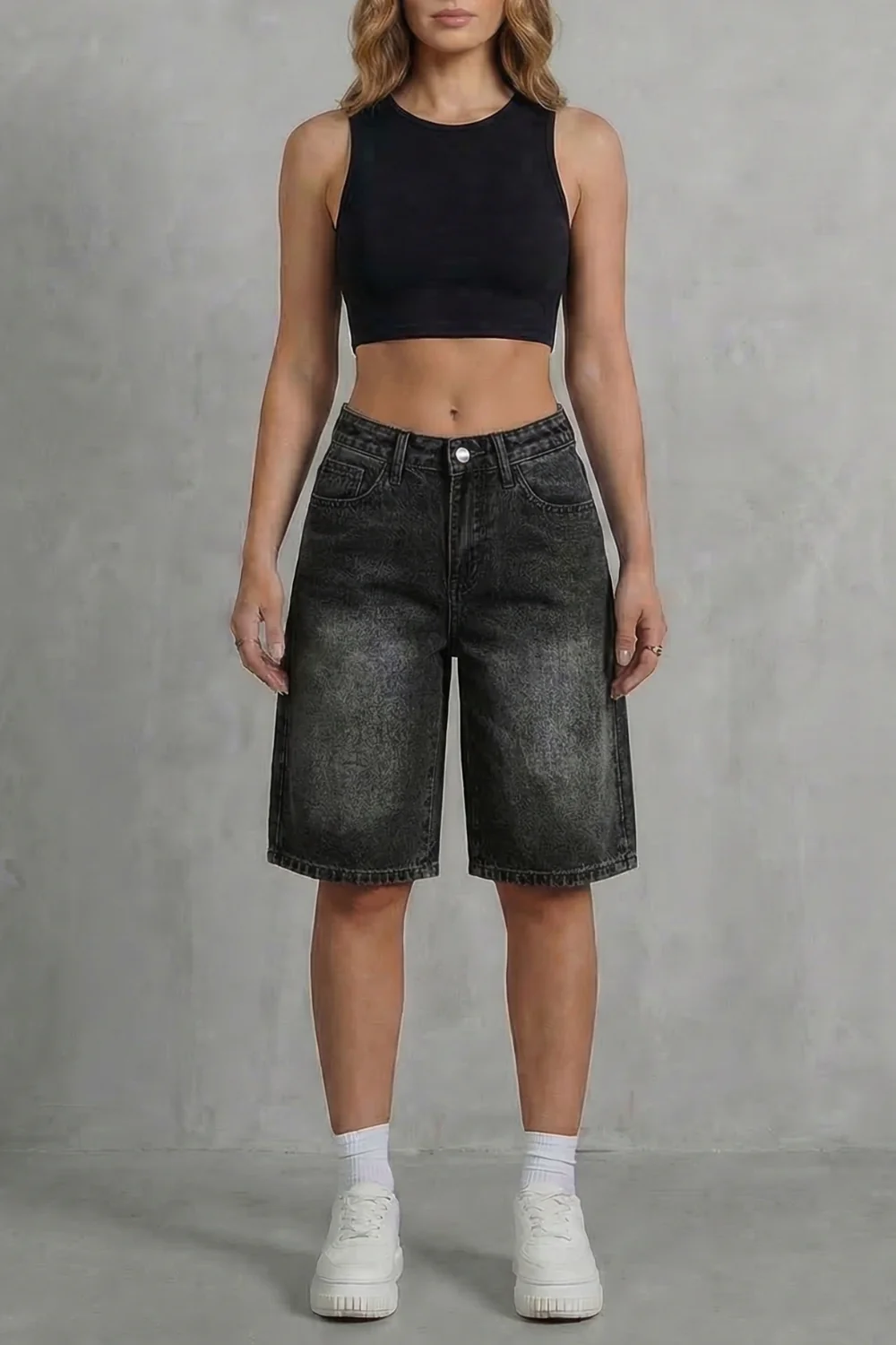 Bellamira – Vintage high waist – Denim shorts - Image 5