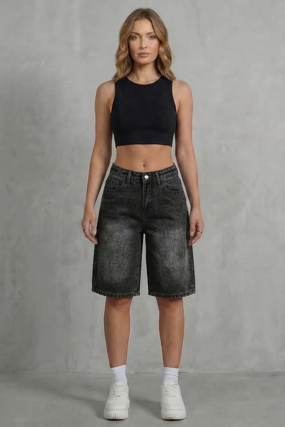 Bellamira – Vintage high waist – Denim shorts - Image 6