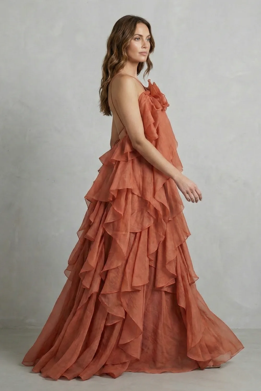Bellarose – Layered ruffle statement – Maxi dress - Image 3