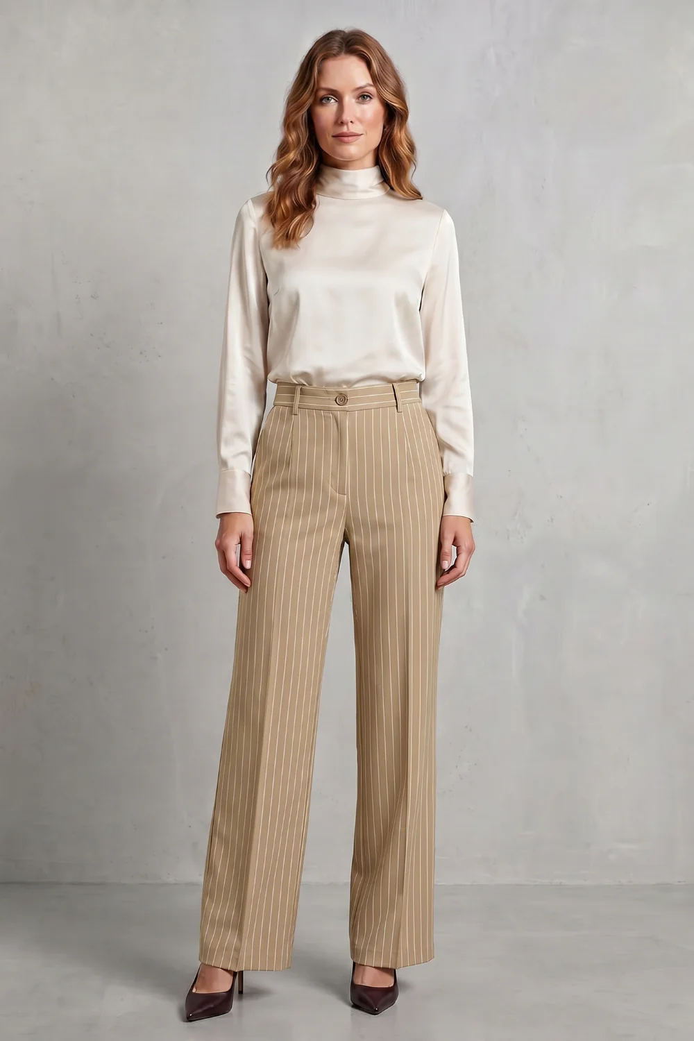Belloire – Refined pinstripe elegance – Wide-leg trousers - Image 10