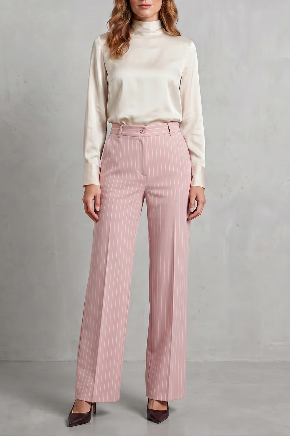 Belloire – Refined pinstripe elegance – Wide-leg trousers - Image 11