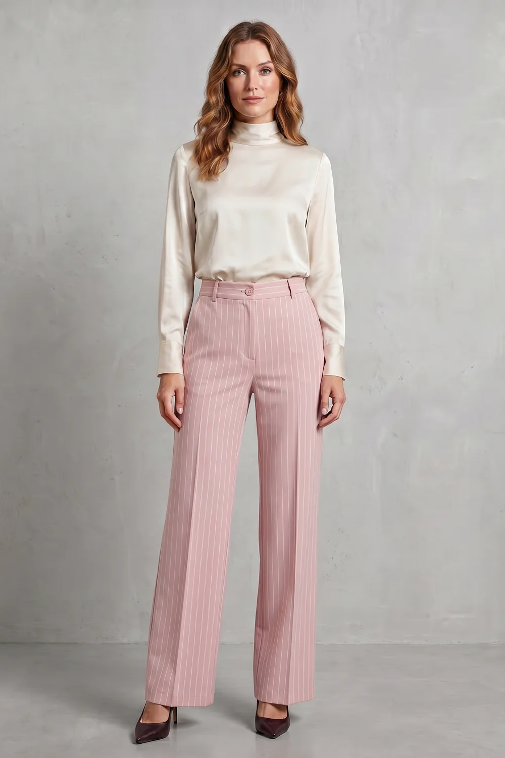 Belloire – Refined pinstripe elegance – Wide-leg trousers - Image 12