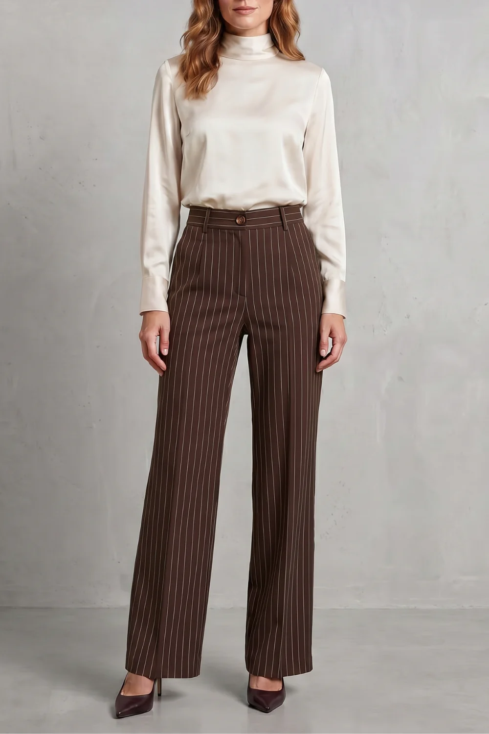 Belloire – Refined pinstripe elegance – Wide-leg trousers - Image 13