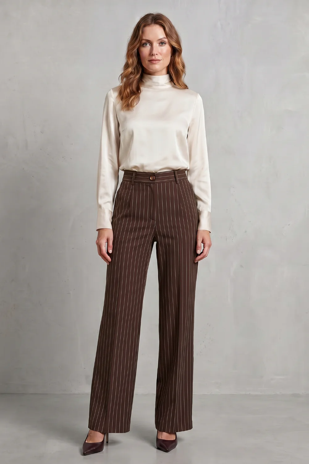 Belloire – Refined pinstripe elegance – Wide-leg trousers - Image 14