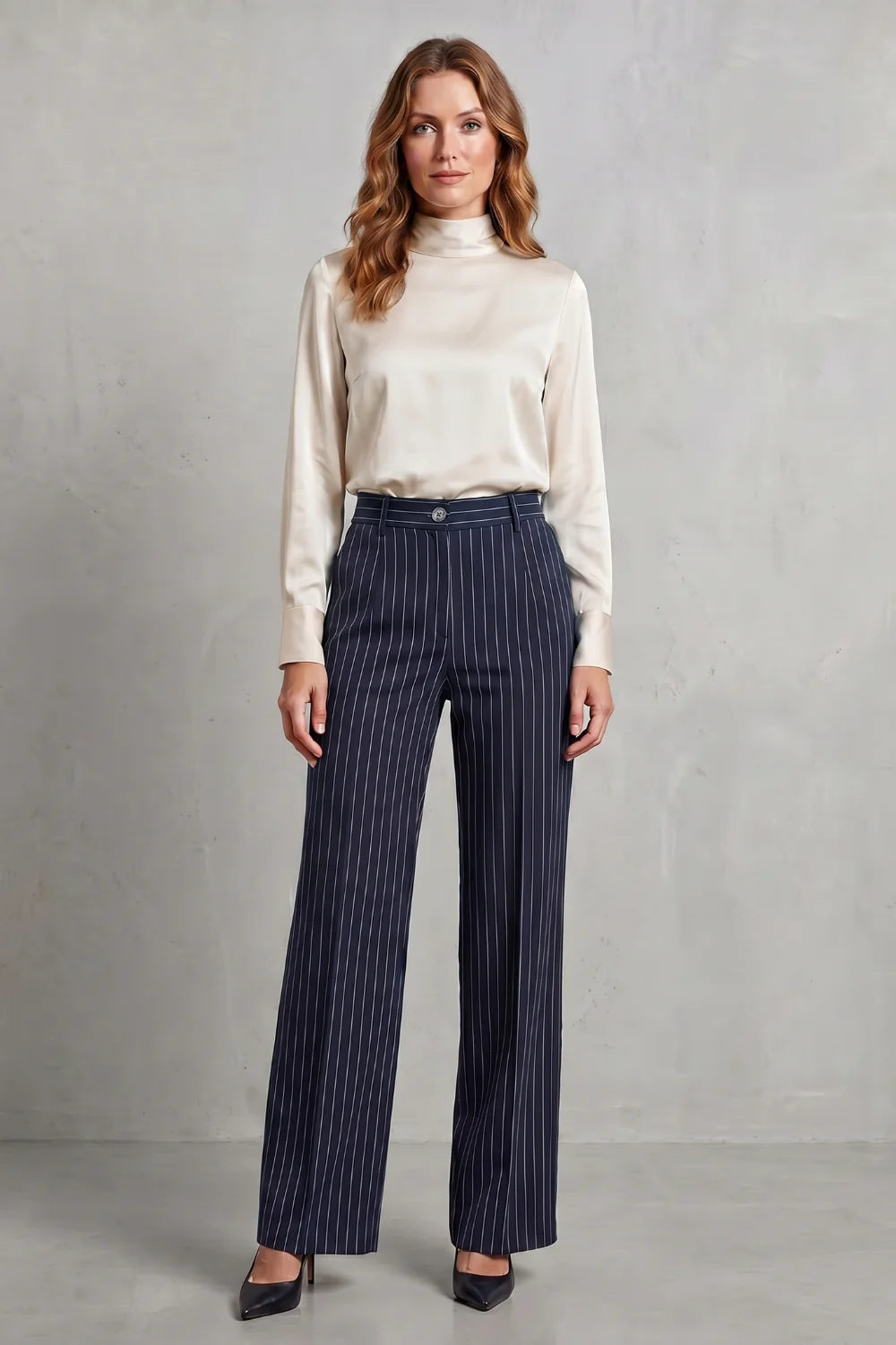 Belloire – Refined pinstripe elegance – Wide-leg trousers - Image 6