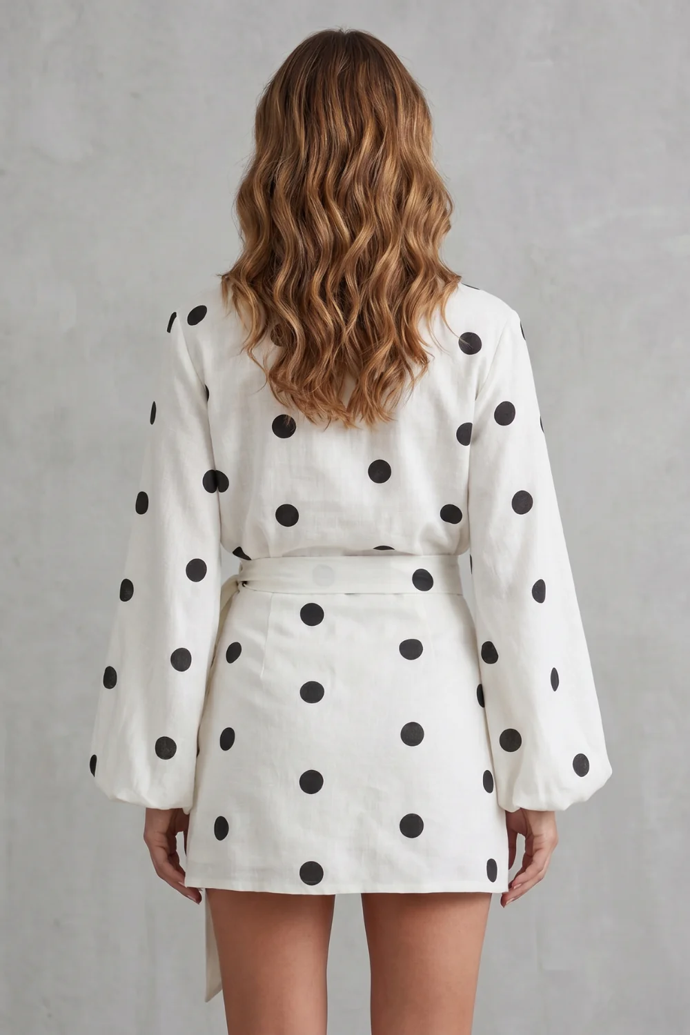 Belmira – Polka dot wrap elegance – Playsuit set - Image 4