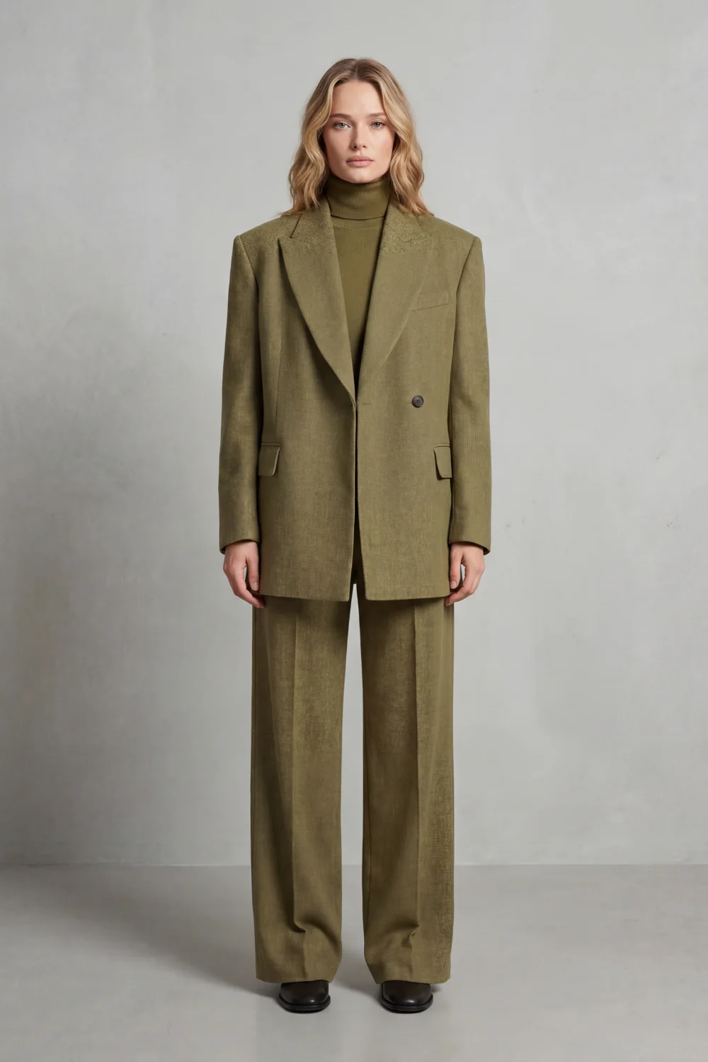 Brenda – Timeless Tailored Set – Structured Blazer & Wide-Leg Trouser - Image 2