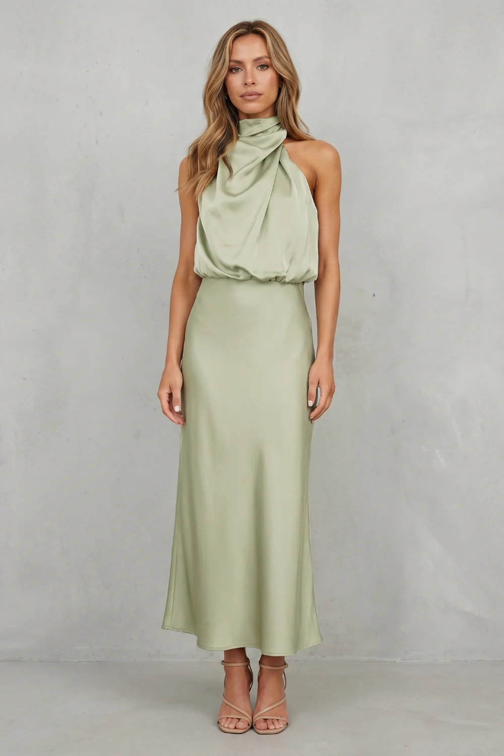 Brionelle – Halter neck elegance – Maxi dress - Image 2