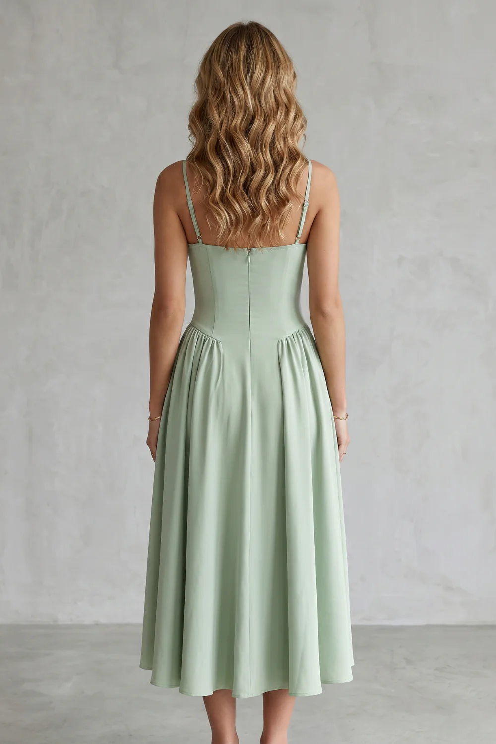 Calliope – Timeless structure – Women’s Sleeveless Structured Dress - Image 4