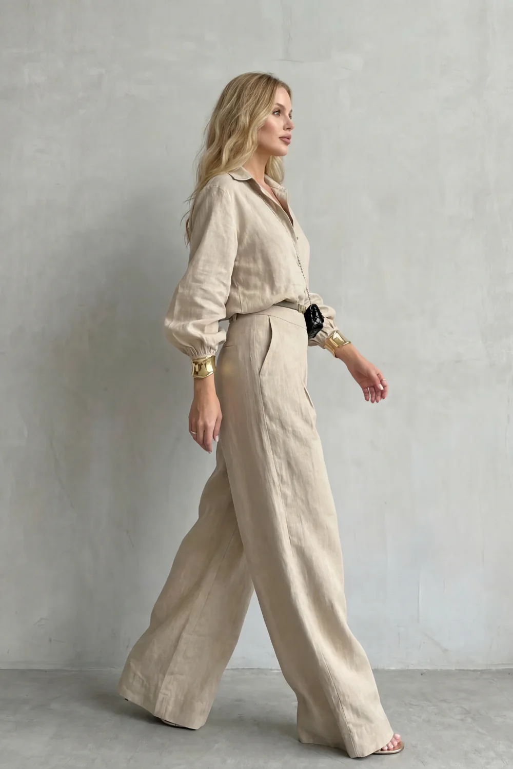 Elisavette – Tailored elegance – Two-piece wide-leg set - Image 3