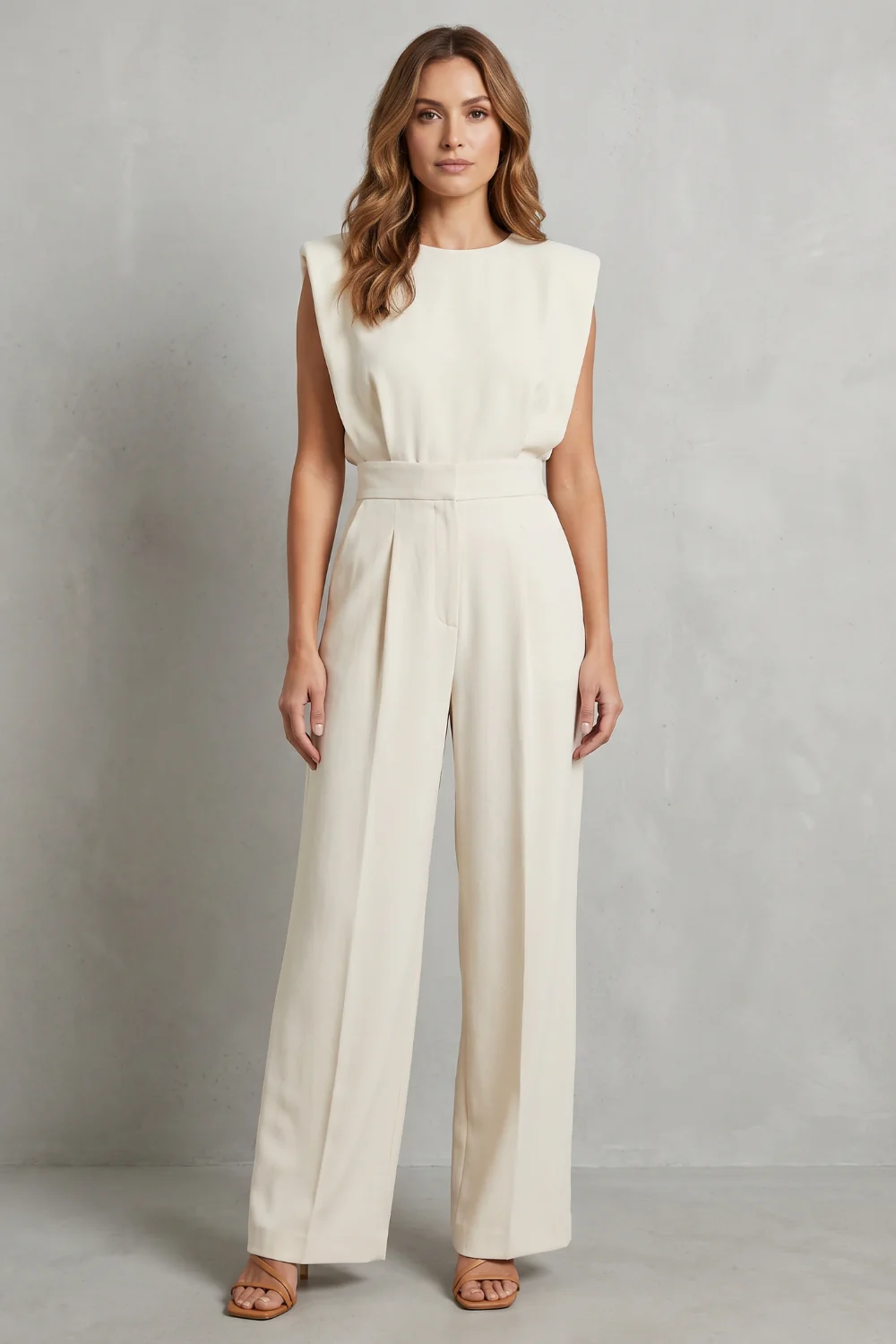 Elivra – Minimalist tailored elegance – Wide-leg jumpsuit - Image 2