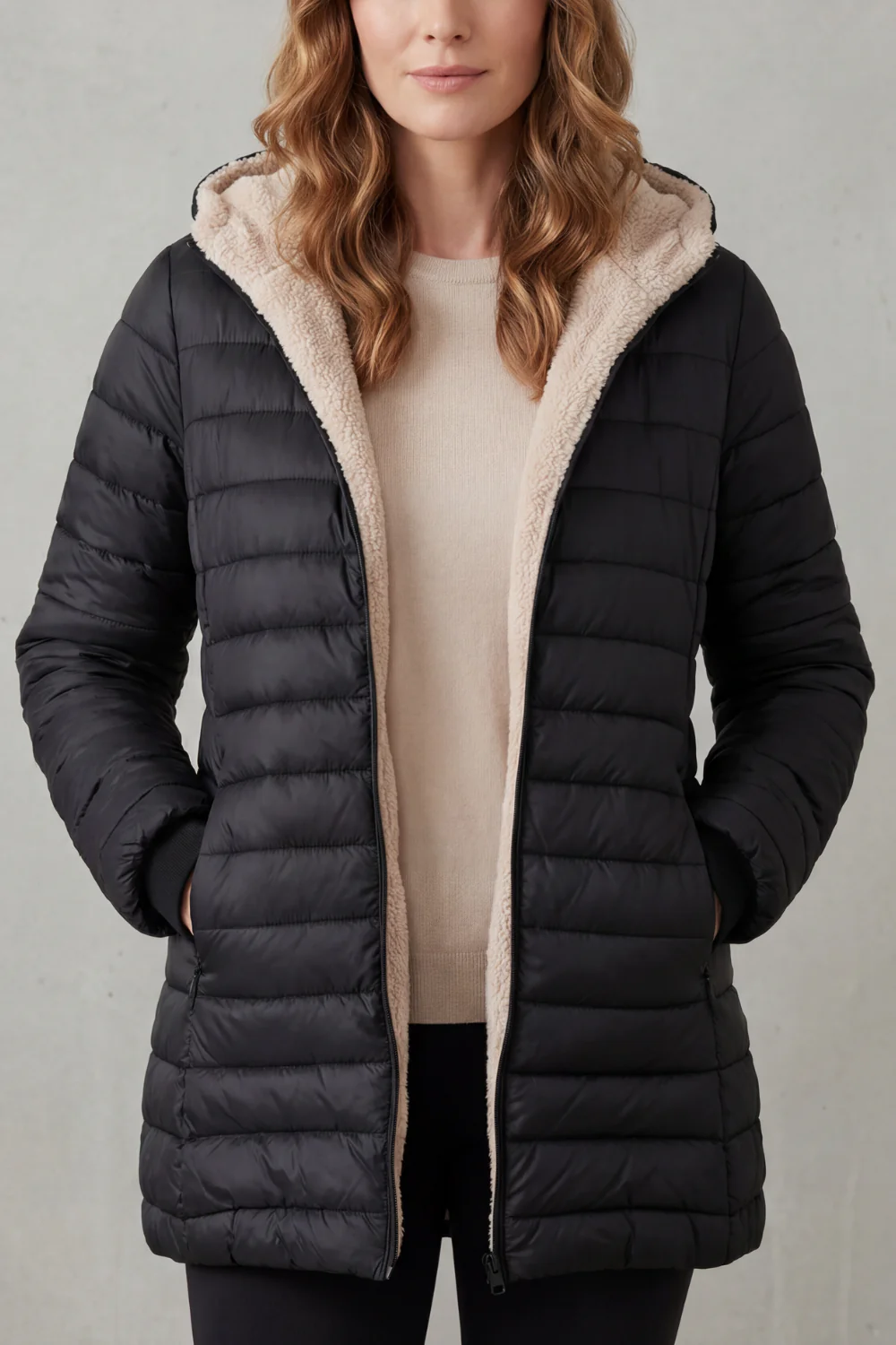 Ellavue – Sherpa lined comfort – Hooded puffer jacket