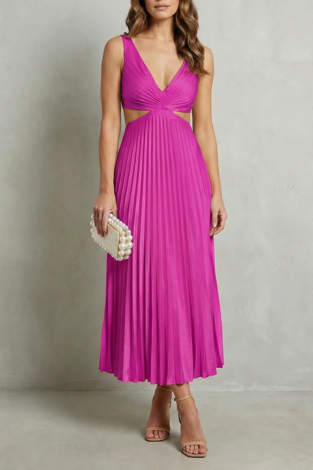 Elodienne – Pleated waist elegance – Maxi dress - Image 5