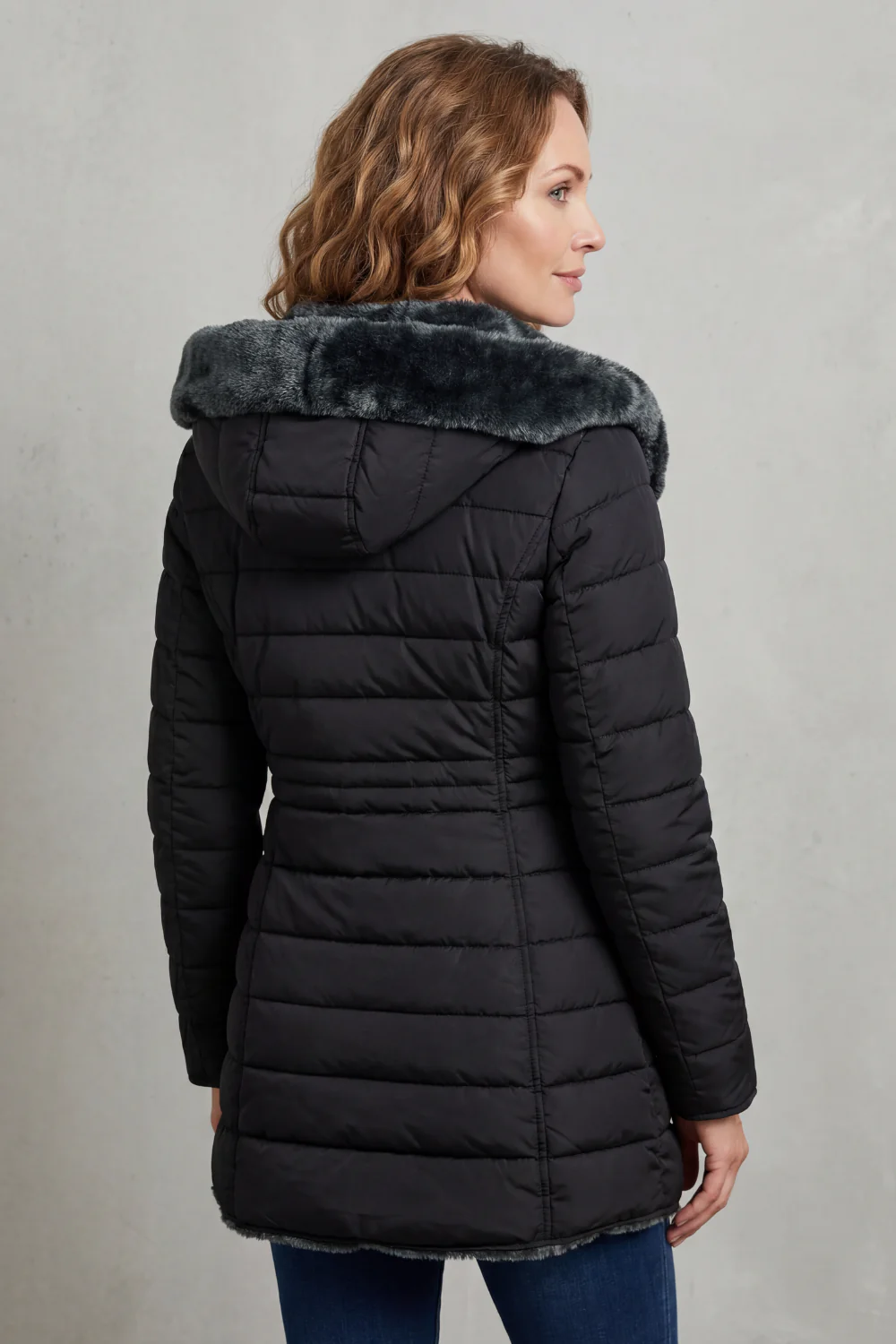 Elowen – Faux fur lined – Winter parka coat - Image 4