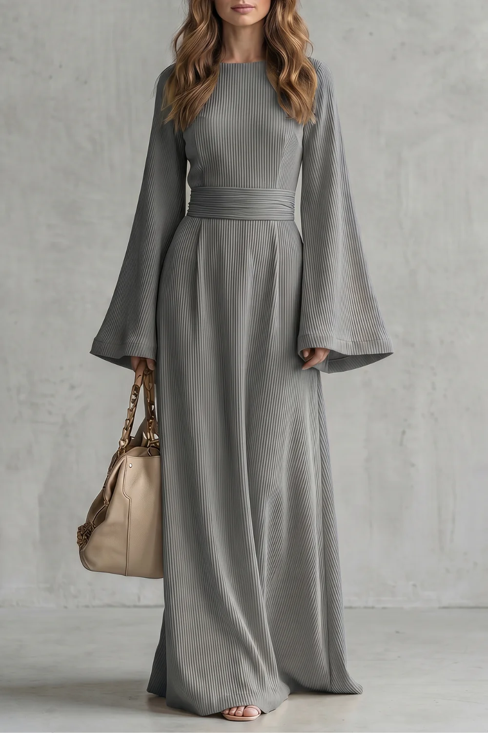 Elowen – Pleated grace elegance – Maxi dress - Image 11