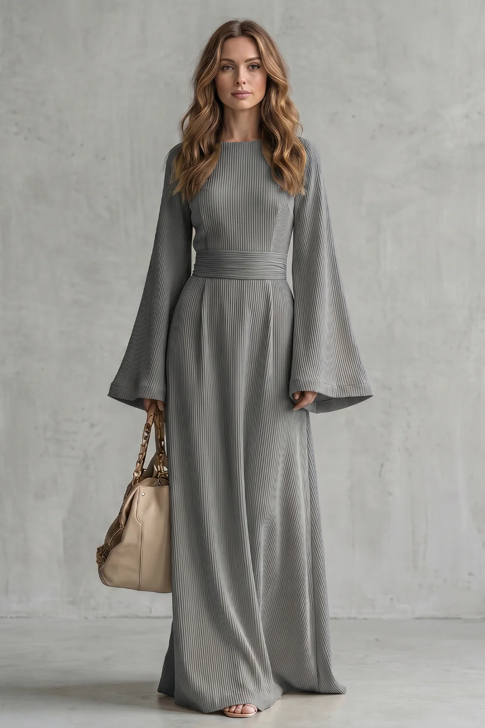 Elowen – Pleated grace elegance – Maxi dress - Image 12