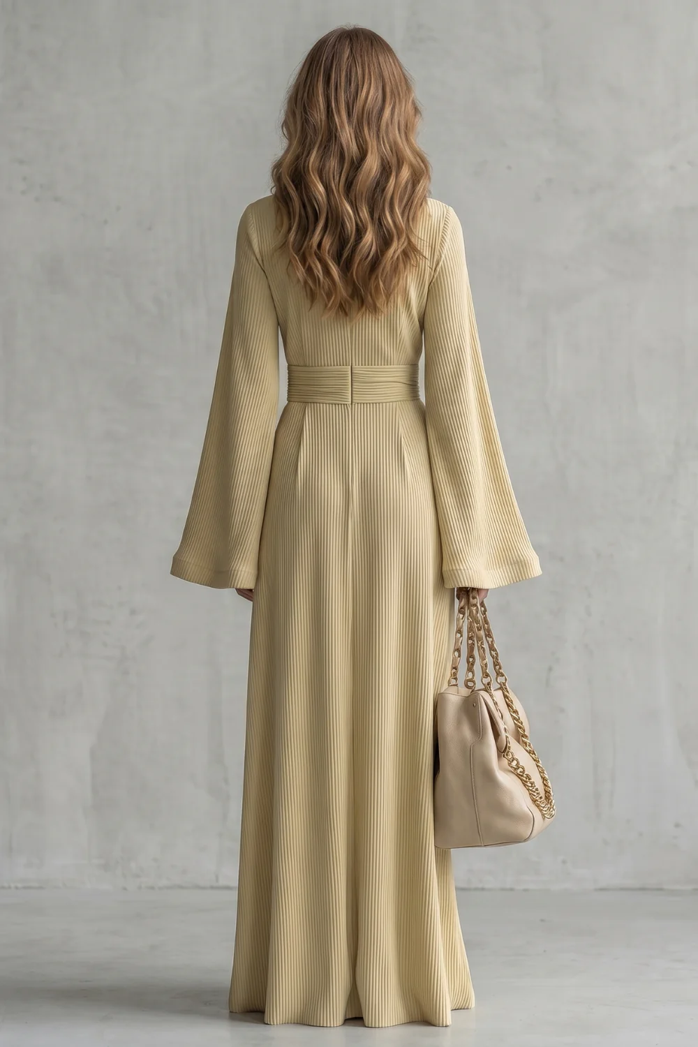 Elowen – Pleated grace elegance – Maxi dress - Image 4