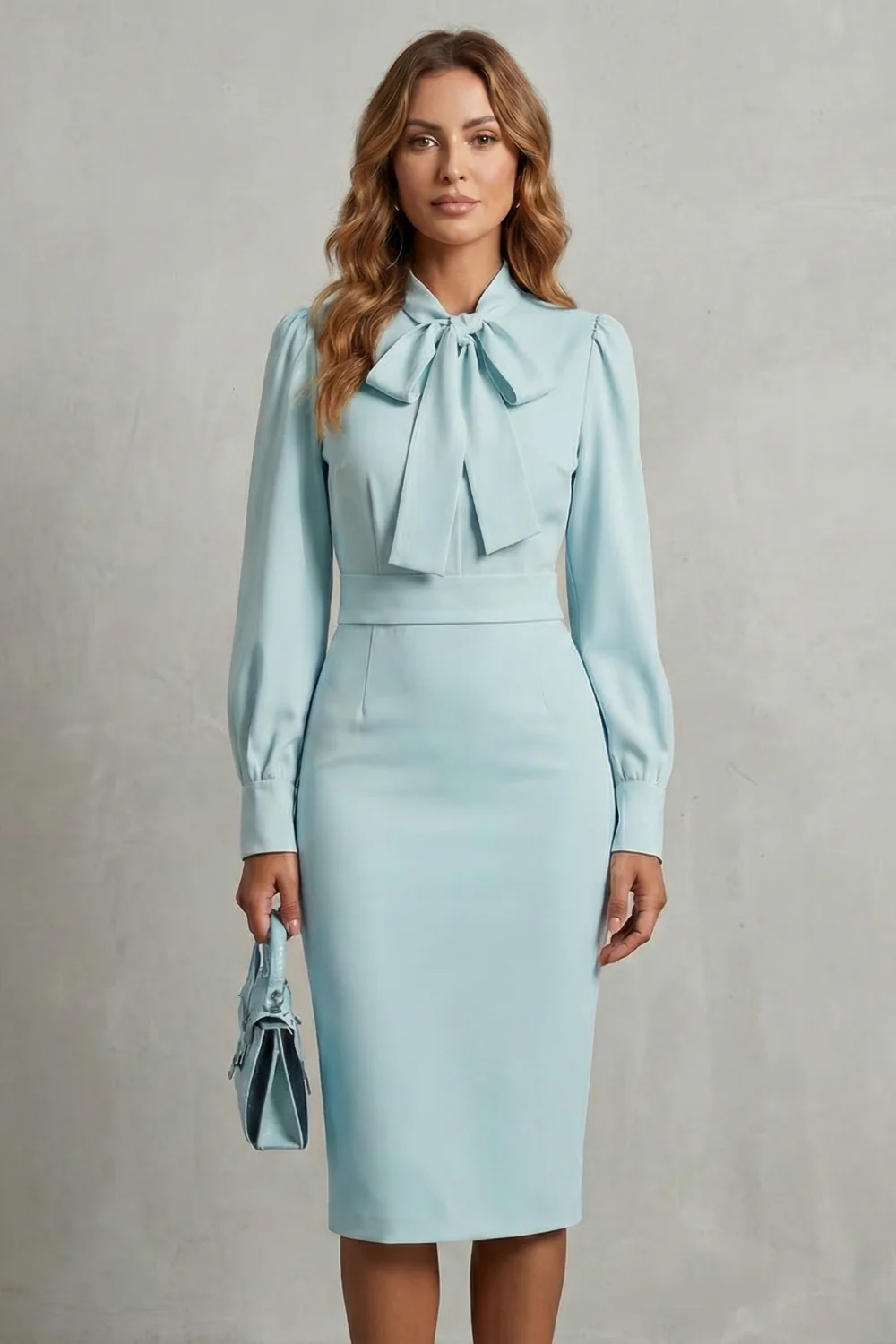 Elowenne – Bow neck refinement – Midi dress - Image 6