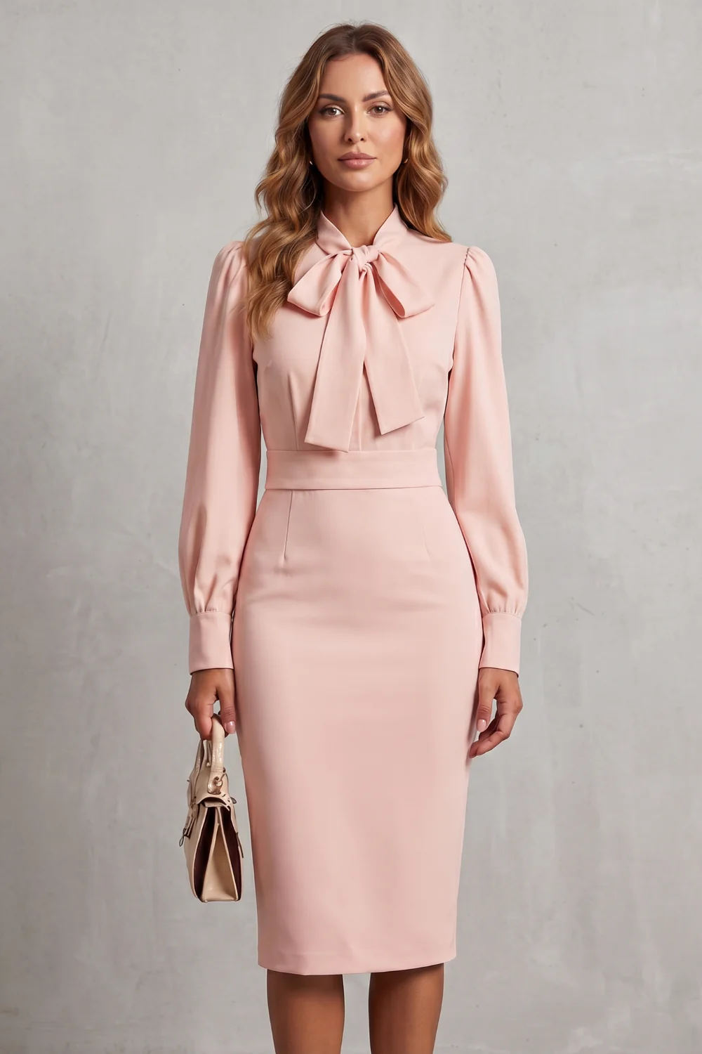 Elowenne – Bow neck refinement – Midi dress - Image 8