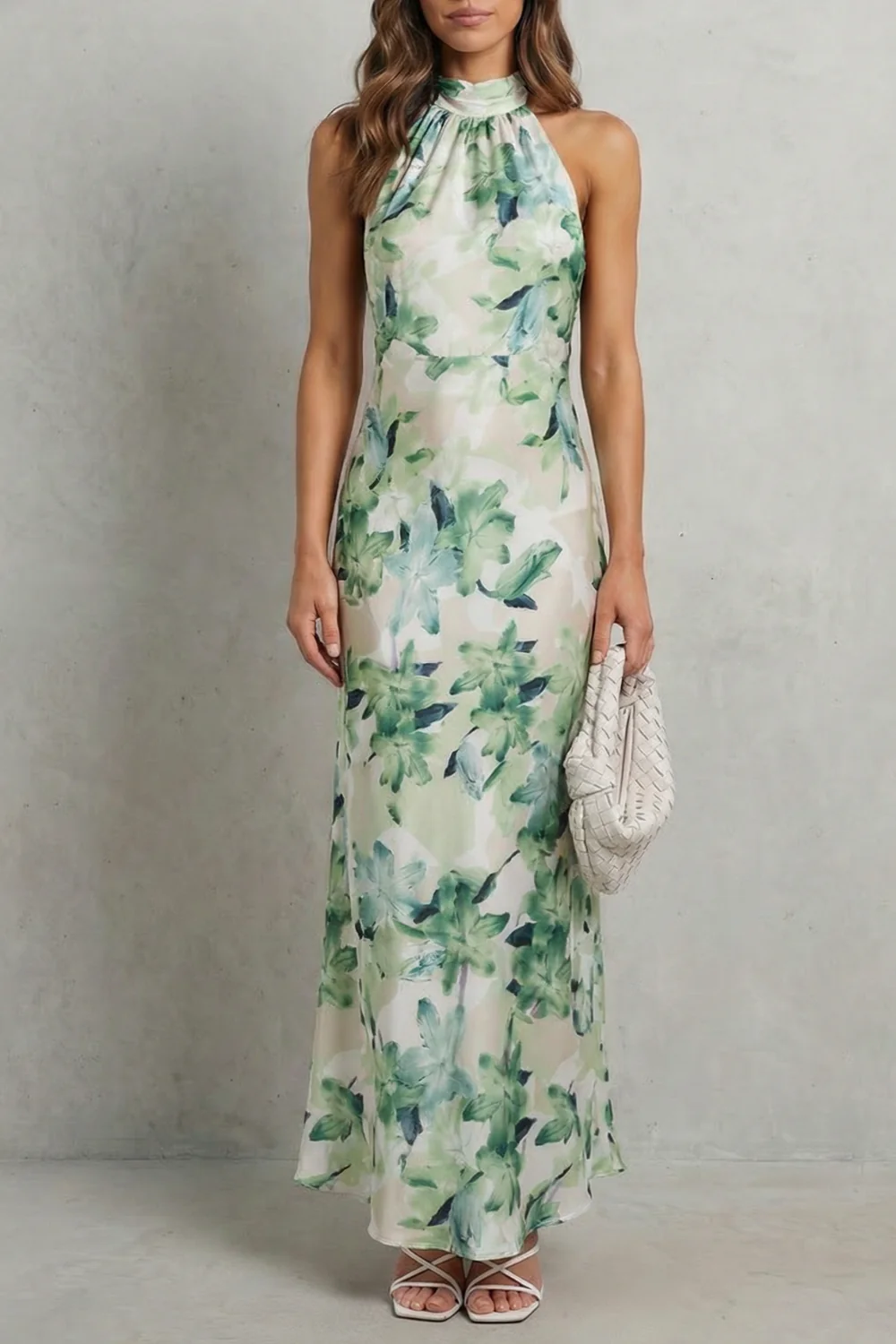 Emberelle – Floral halter elegance – Maxi dress - Image 7