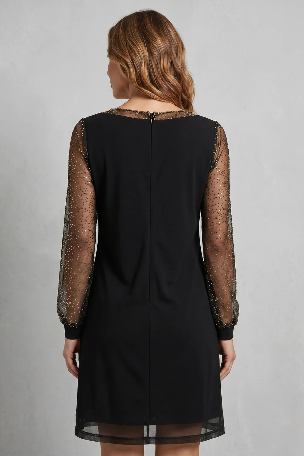 Étoilenne – Sheer sparkle sleeves – Mini dress - Image 4