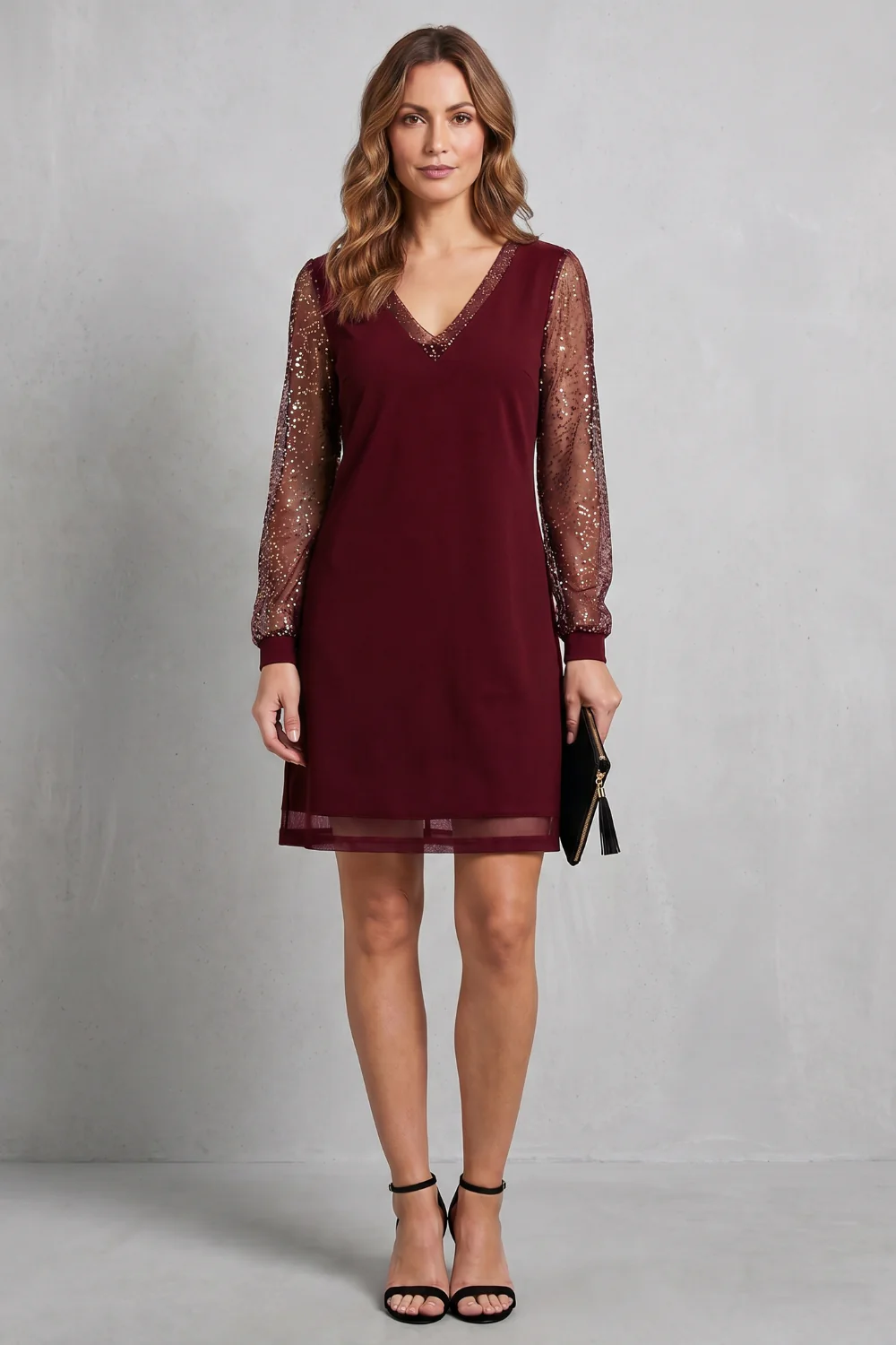 Étoilenne – Sheer sparkle sleeves – Mini dress - Image 6