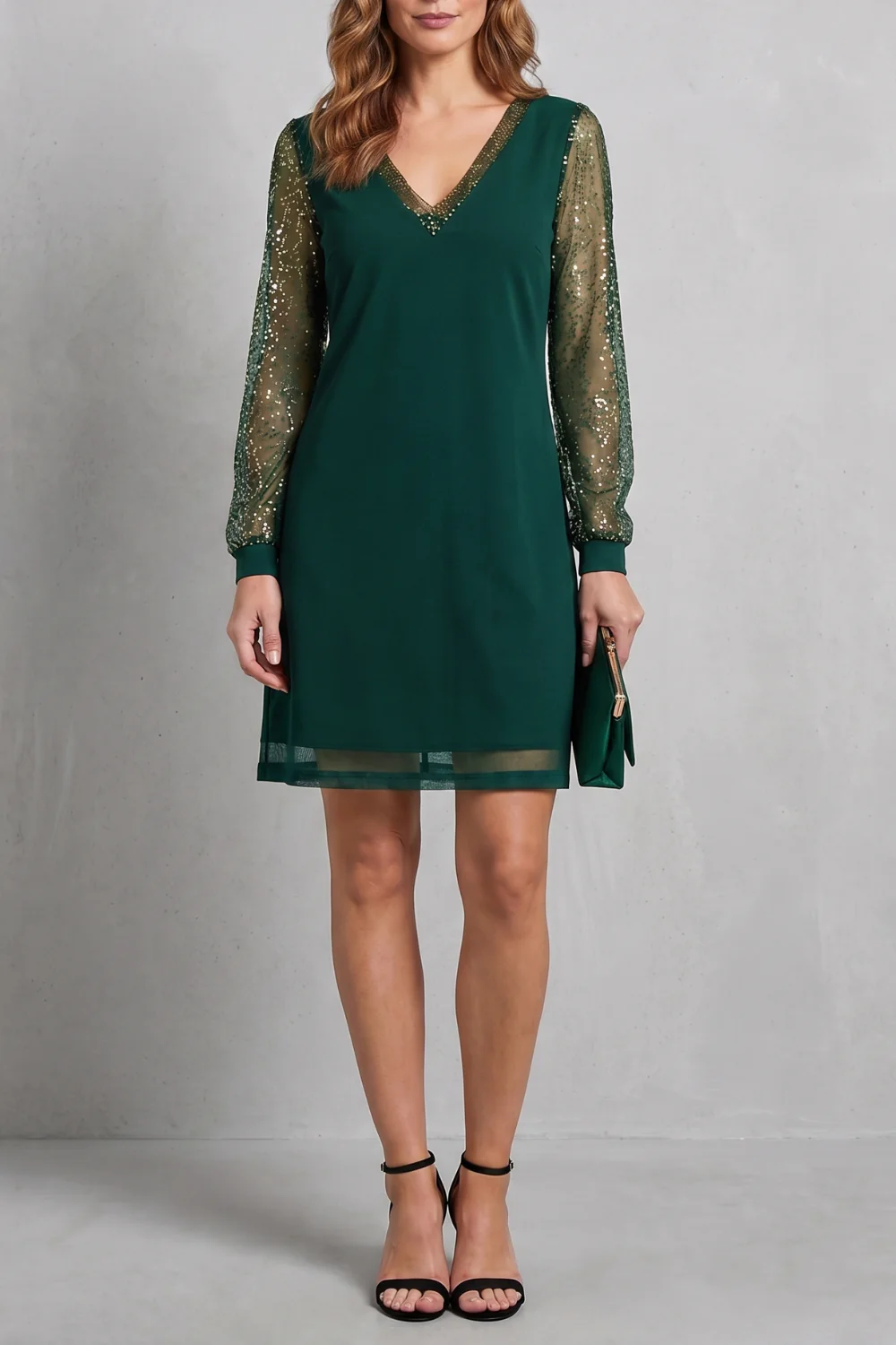 Étoilenne – Sheer sparkle sleeves – Mini dress - Image 7