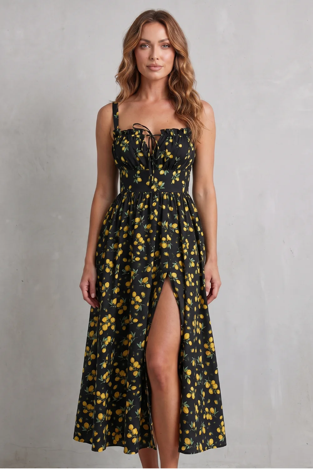 Fioralina – Sweet fruit print romance – Maxi dress - Image 10