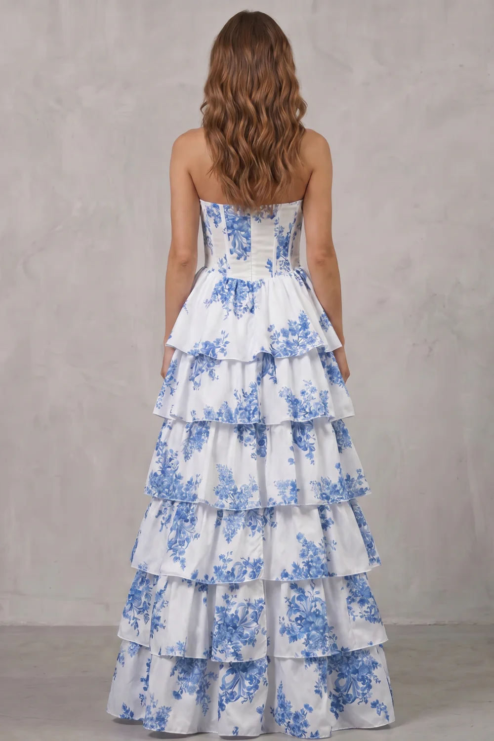 Fleurienne – Layered floral couture – Maxi dress - Image 4